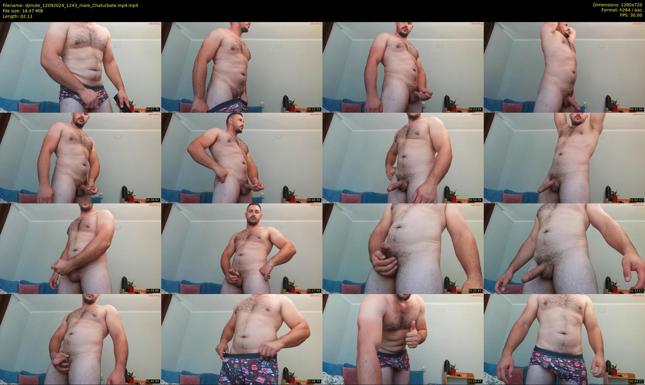 djmute — 3 minute Chaturbate male cam show recording, 720p, Sep 12, 2024