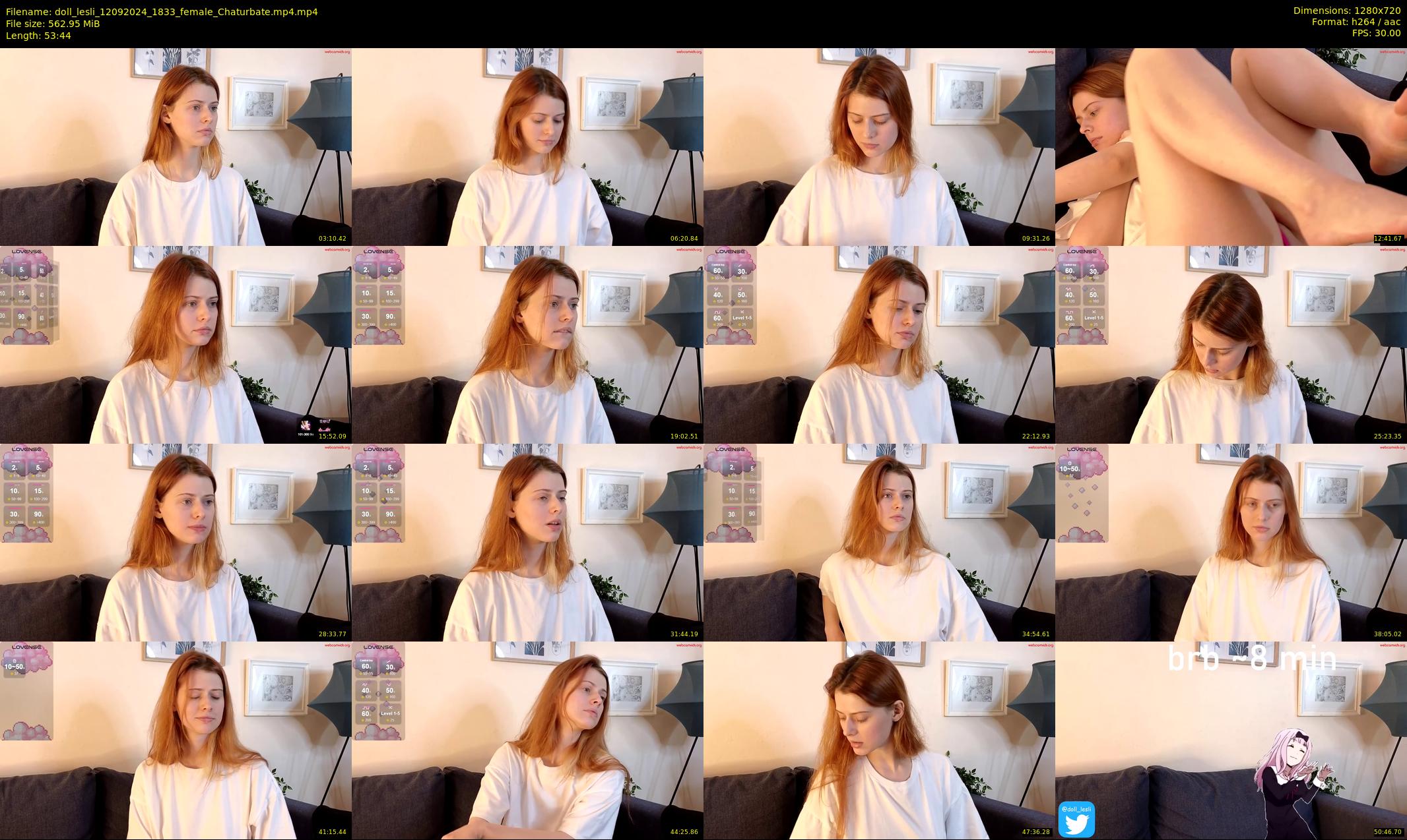 doll_lesli — 54 minute Chaturbate female cam show recording, 720p, Sep 12, 2024