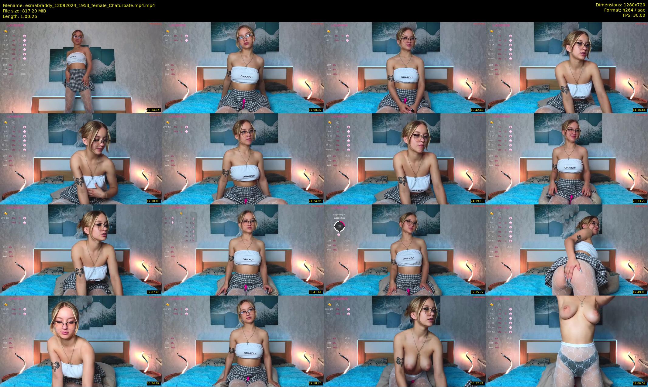 esmabraddy — 61 minute Chaturbate female cam show recording, 720p, Sep 12, 2024