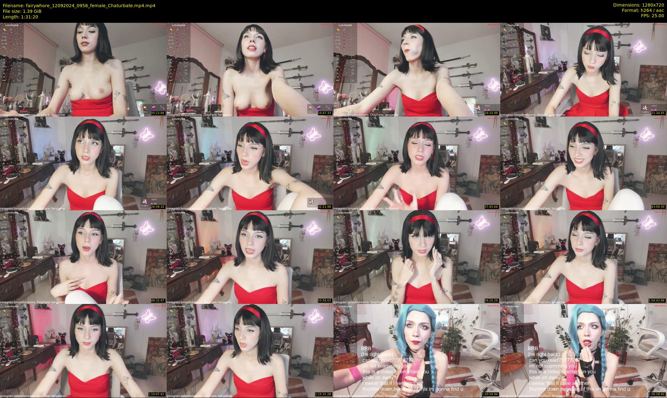 fairywhore — 92 minute Chaturbate female cam show recording, 720p, Sep 12, 2024