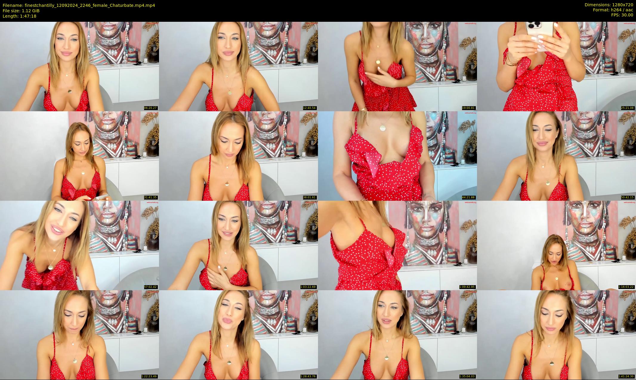 finestchantilly — 108 minute Chaturbate female cam show recording, 720p, Sep 12, 2024