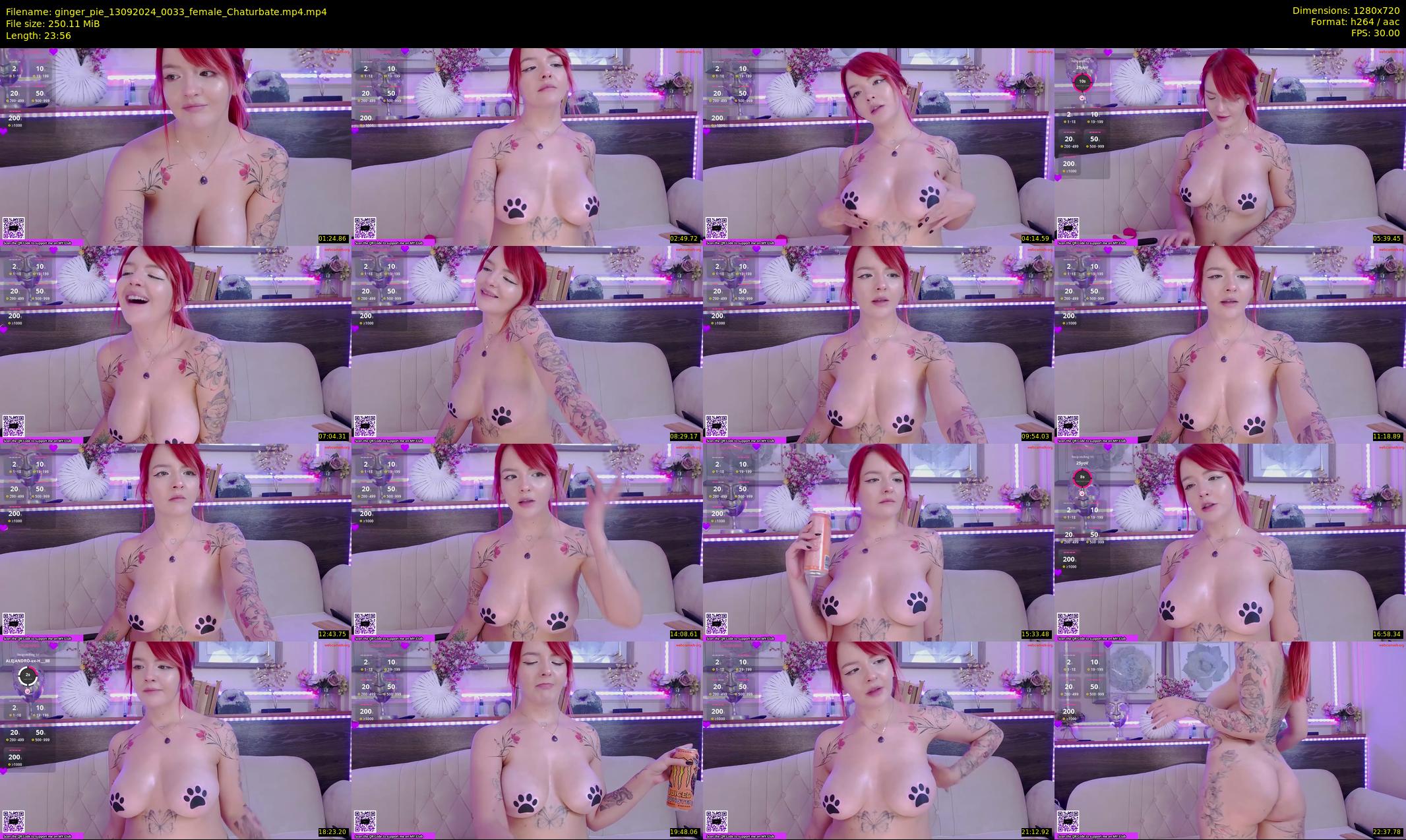ginger_pie — 24 minute Chaturbate female cam show recording, 720p, Sep 13, 2024