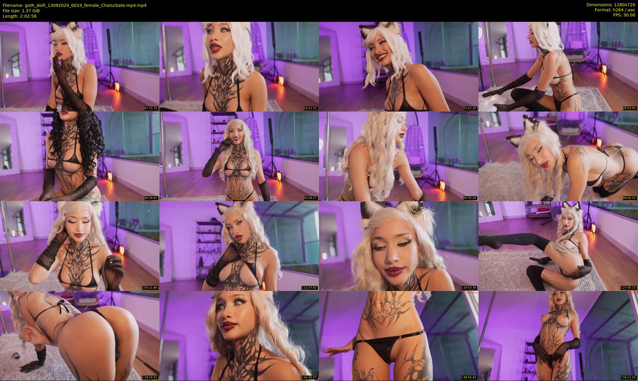 goth_dolll — 123 minute Chaturbate female cam show recording, 720p, Sep 13, 2024