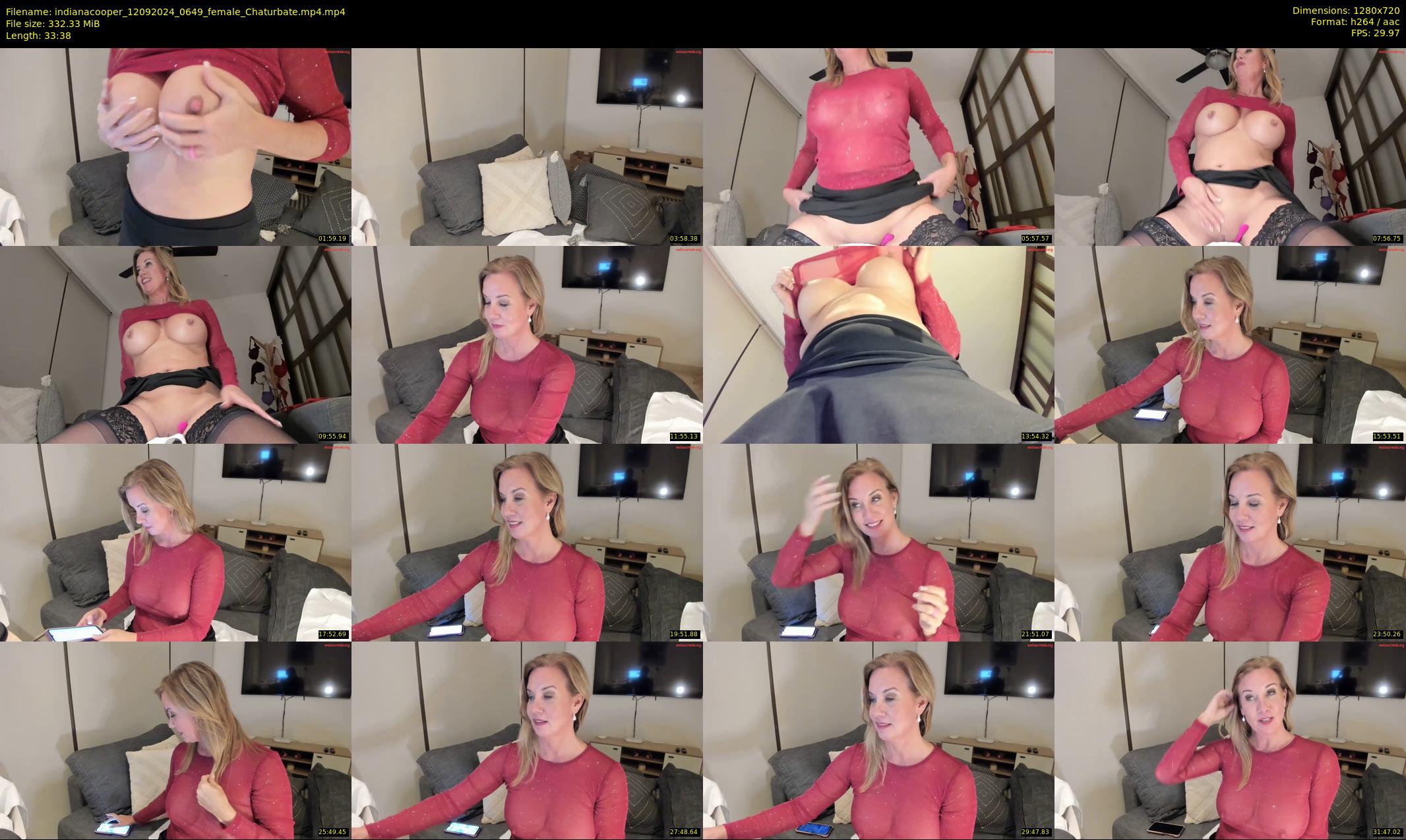indianacooper — 34 minute Chaturbate female cam show recording, 720p, Sep 12, 2024