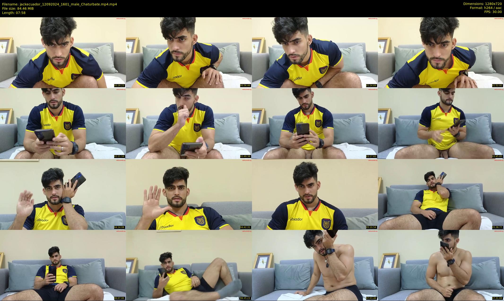 jackecuador — 8 minute Chaturbate male cam show recording, 720p, Sep 12, 2024