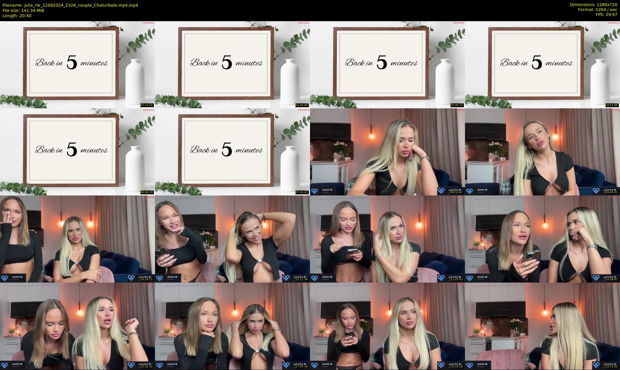 julia_rle — 21 minute Chaturbate female cam show recording, 720p, Sep 12, 2024
