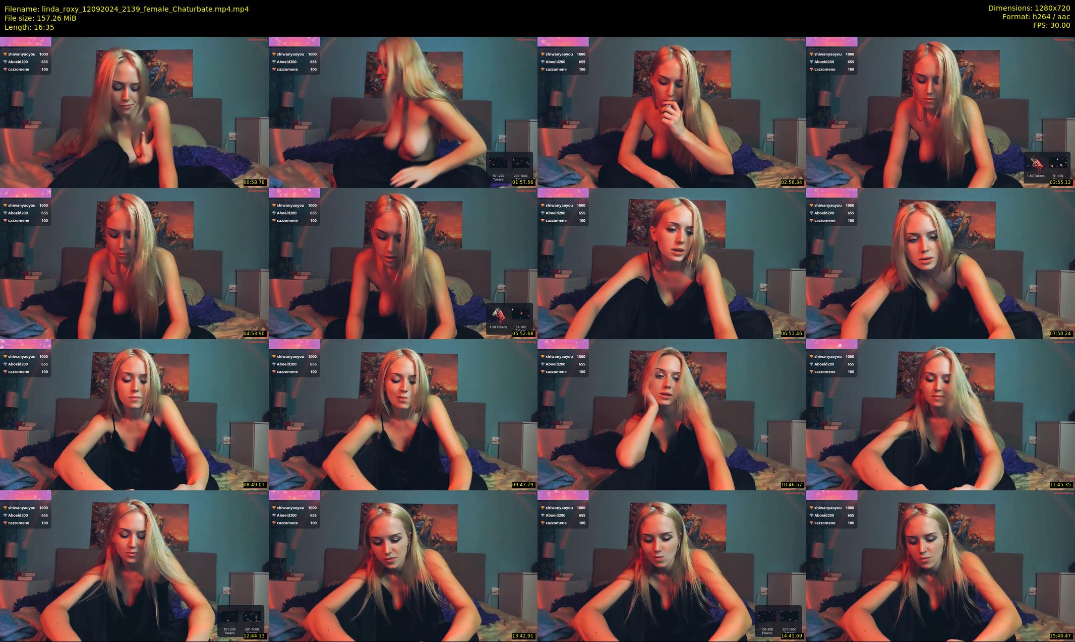 linda_roxy — 17 minute Chaturbate female cam show recording, 720p, Sep 12, 2024