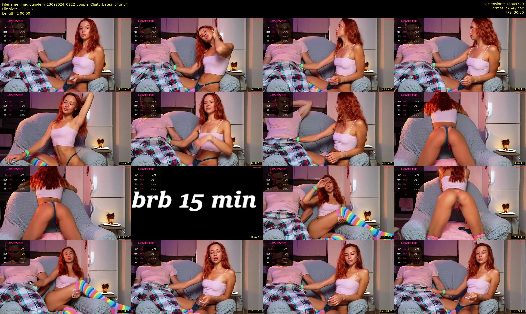 magictandem — 120 minute Chaturbate couple cam show recording, 720p, Sep 13, 2024