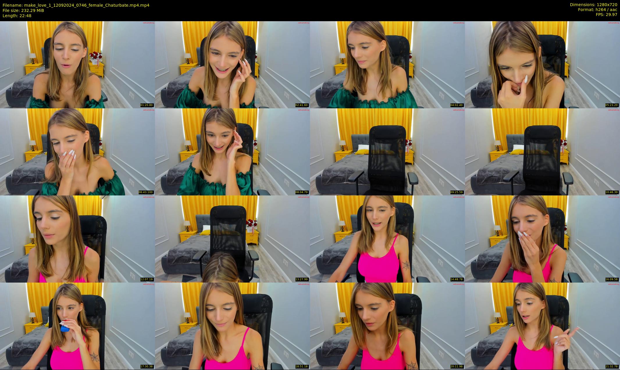 make_love_1 — 23 minute Chaturbate female cam show recording, 720p, Sep 12, 2024