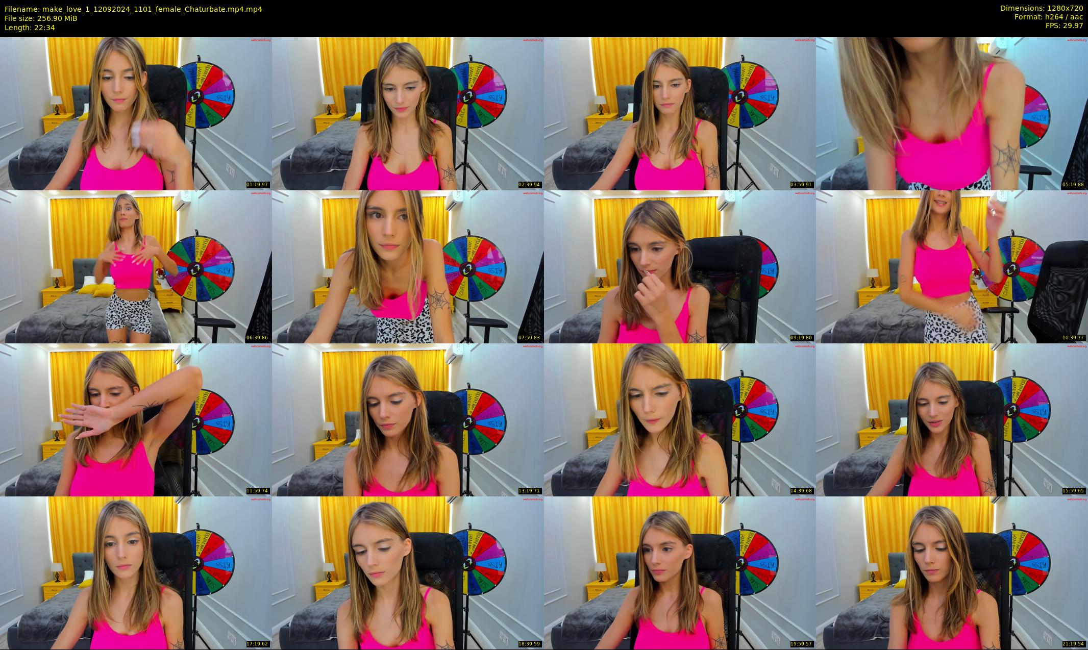 make_love_1 — 23 minute Chaturbate female cam show recording, 720p, Sep 12, 2024