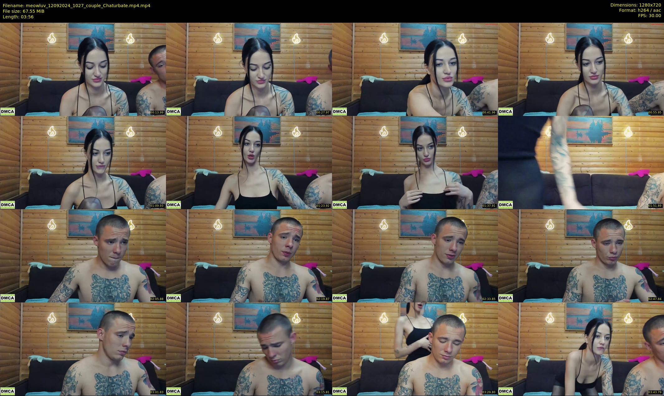 meowluv — 4 minute Chaturbate couple cam show recording, 720p, Sep 12, 2024