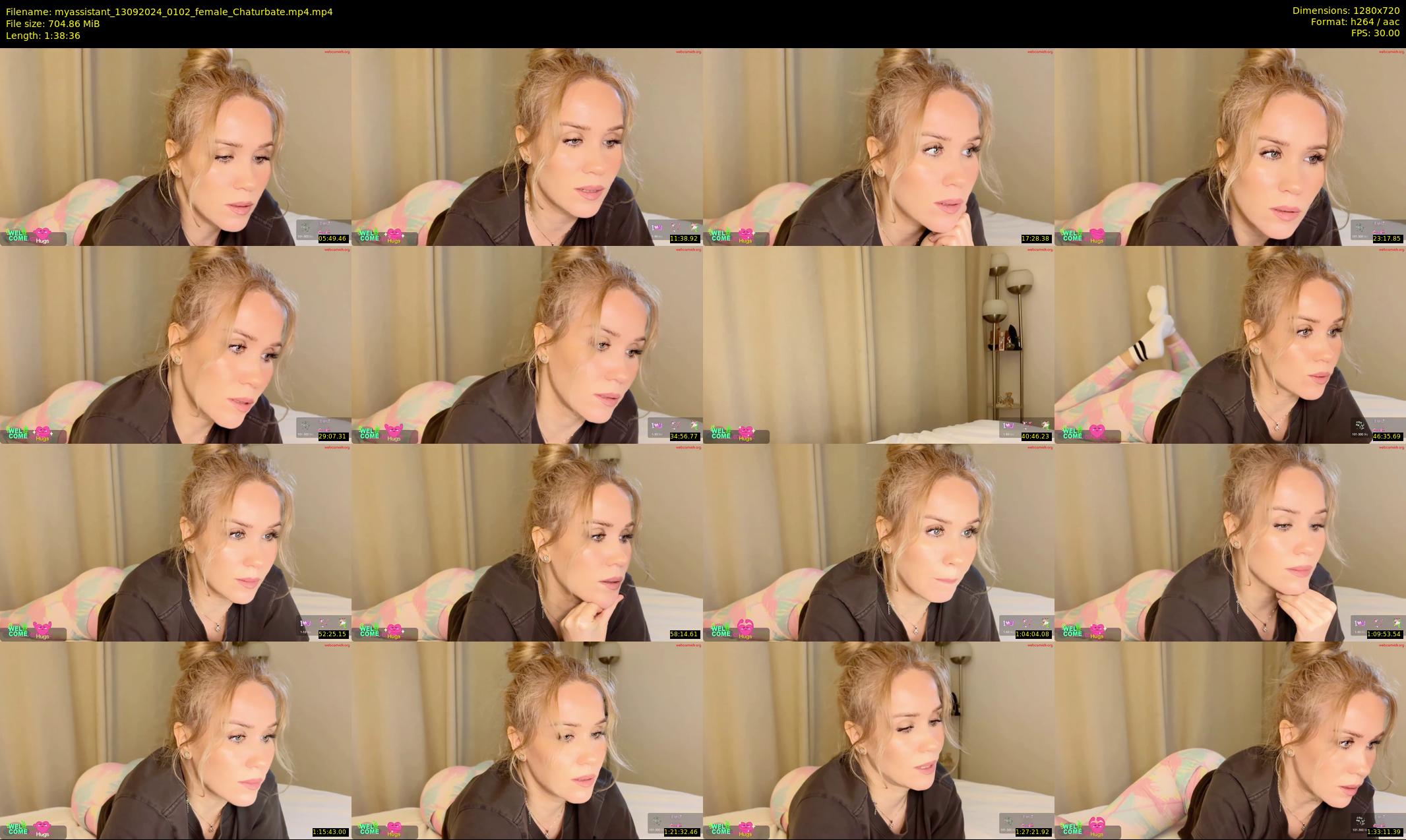 myassistant — 99 minute Chaturbate female cam show recording, 720p, Sep 13, 2024