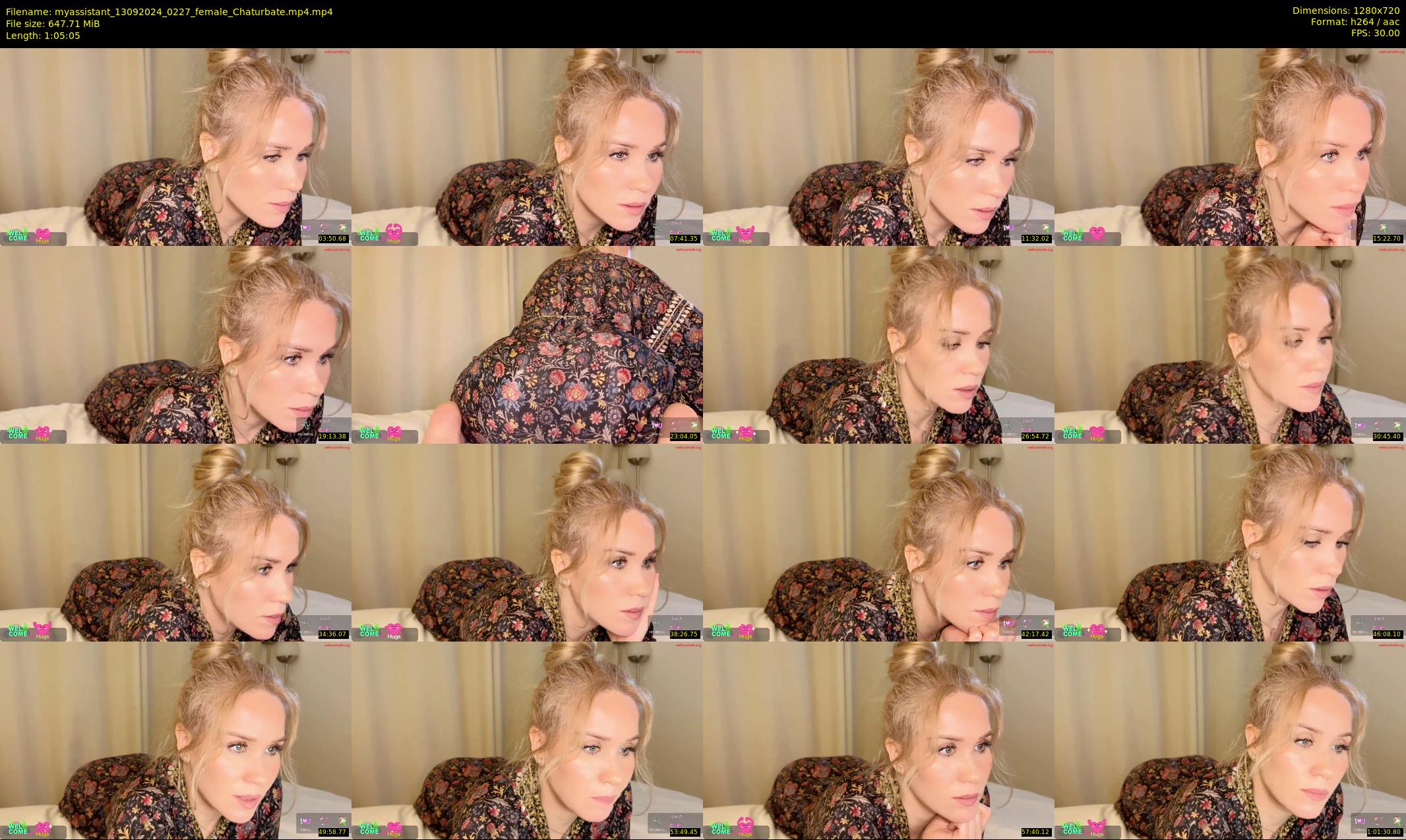 myassistant — 66 minute Chaturbate female cam show recording, 720p, Sep 13, 2024