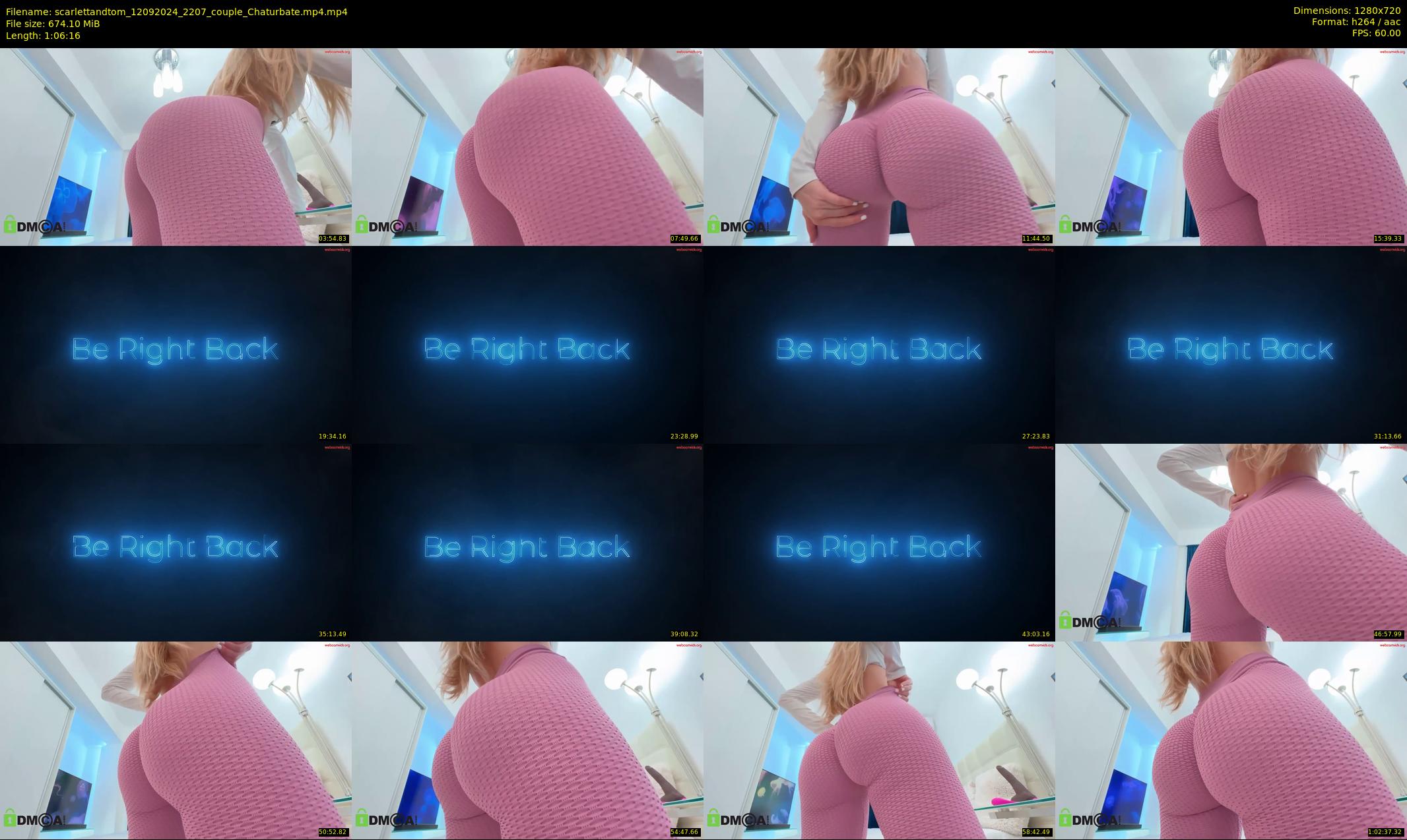 scarlettandtom — 67 minute Chaturbate couple cam show recording, 720p, Sep 12, 2024