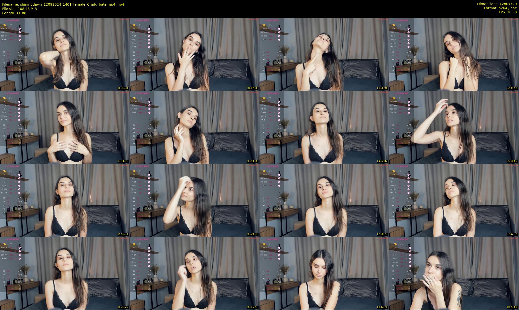 shiningdawn — 11 minute Chaturbate female cam show recording, 720p, Sep 12, 2024