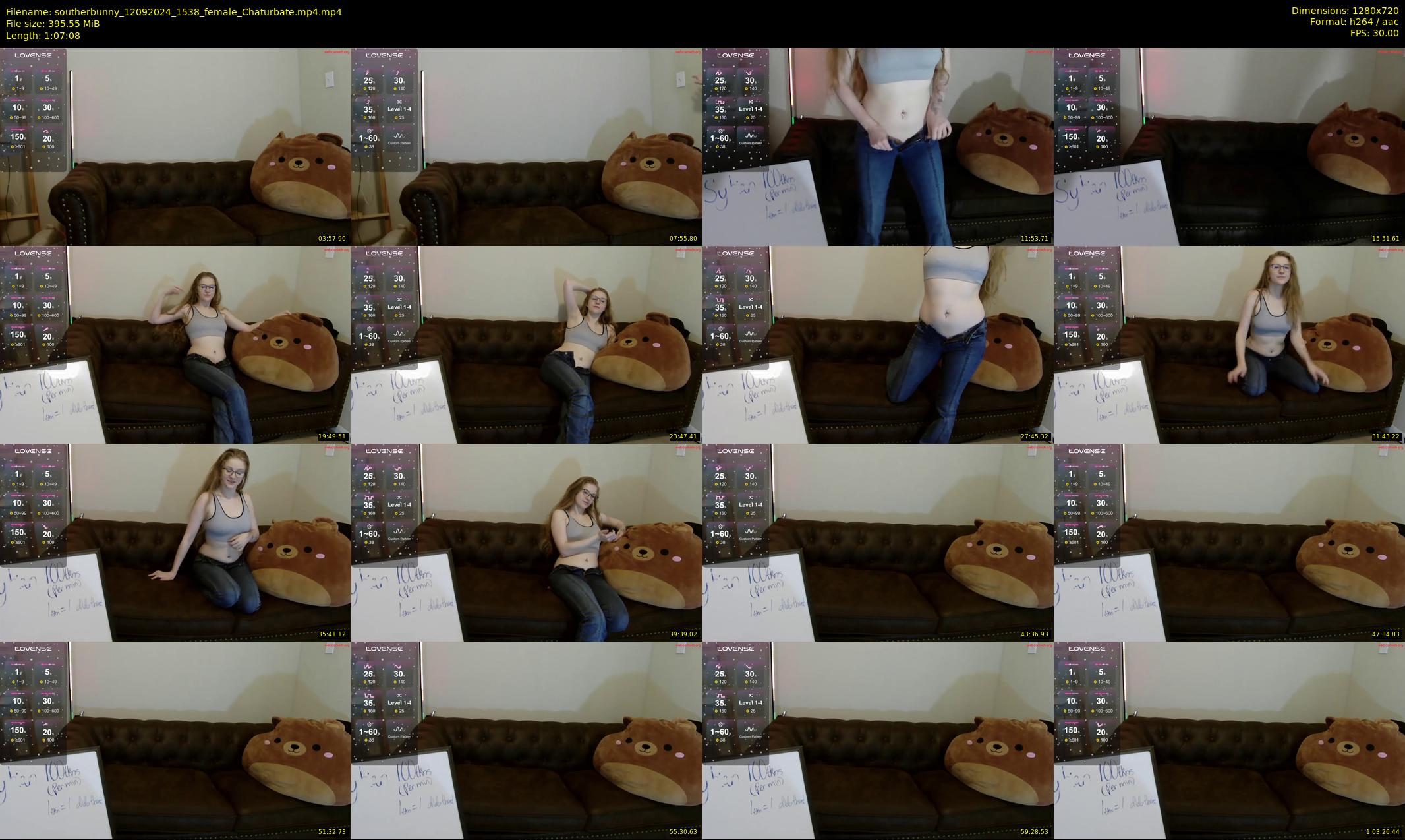 southerbunny — 68 minute Chaturbate female cam show recording, 720p, Sep 12, 2024