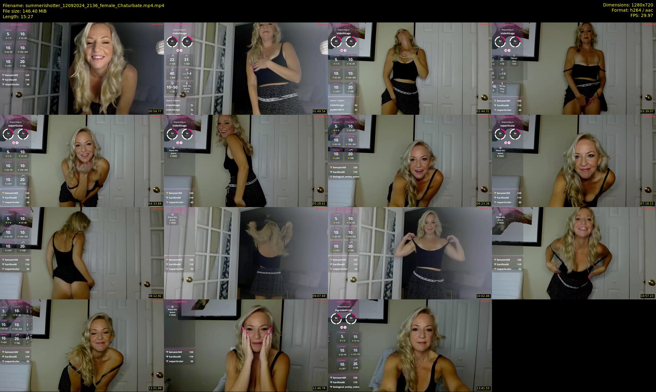 summerishotter — 16 minute Chaturbate female cam show recording, 720p, Sep 12, 2024