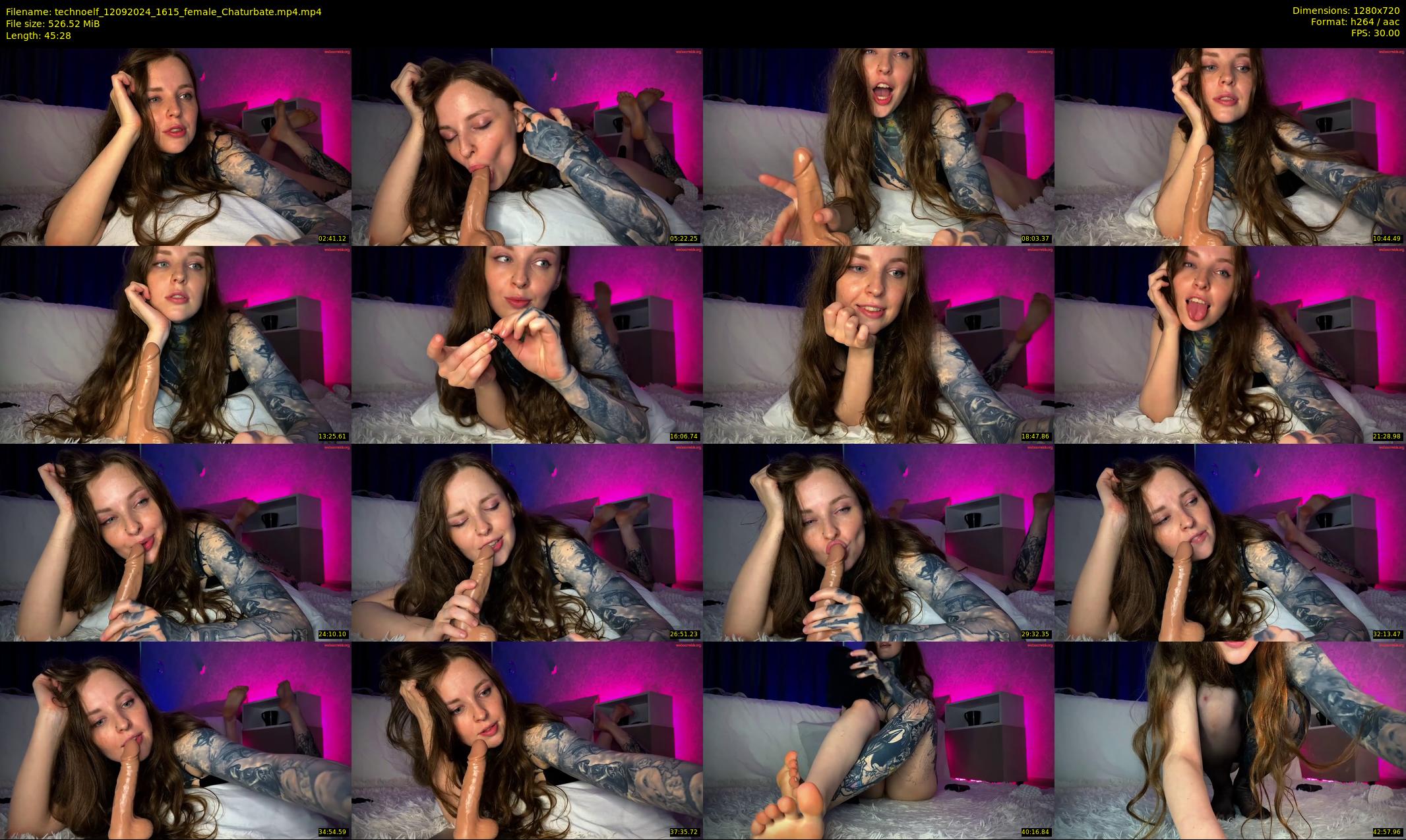 technoelf — 46 minute Chaturbate female cam show recording, 720p, Sep 12, 2024