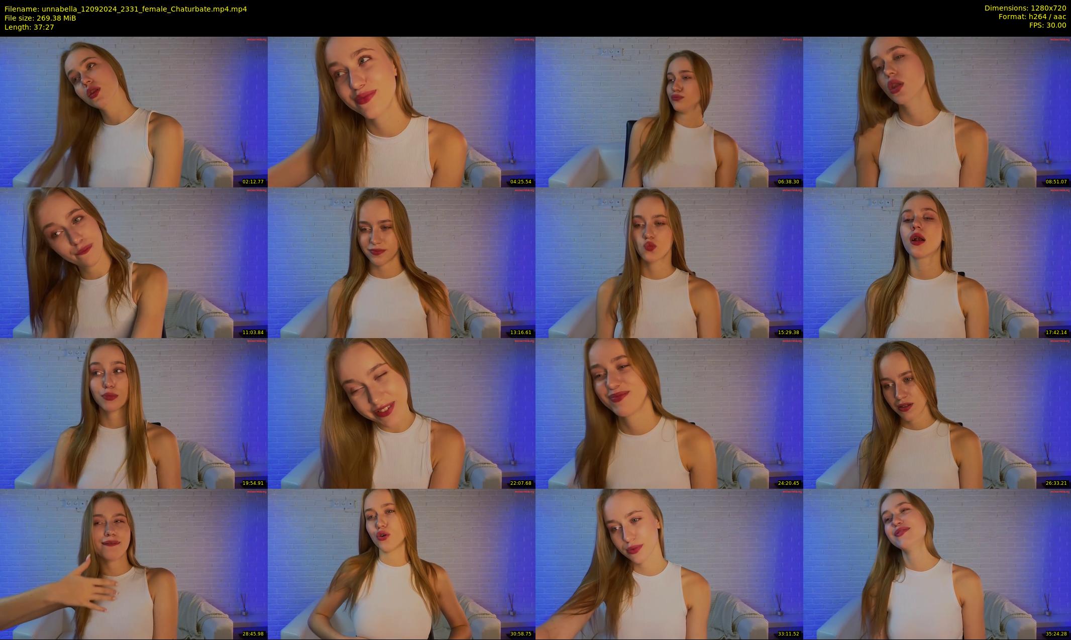 unnabella — 38 minute Chaturbate female cam show recording, 720p, Sep 12, 2024