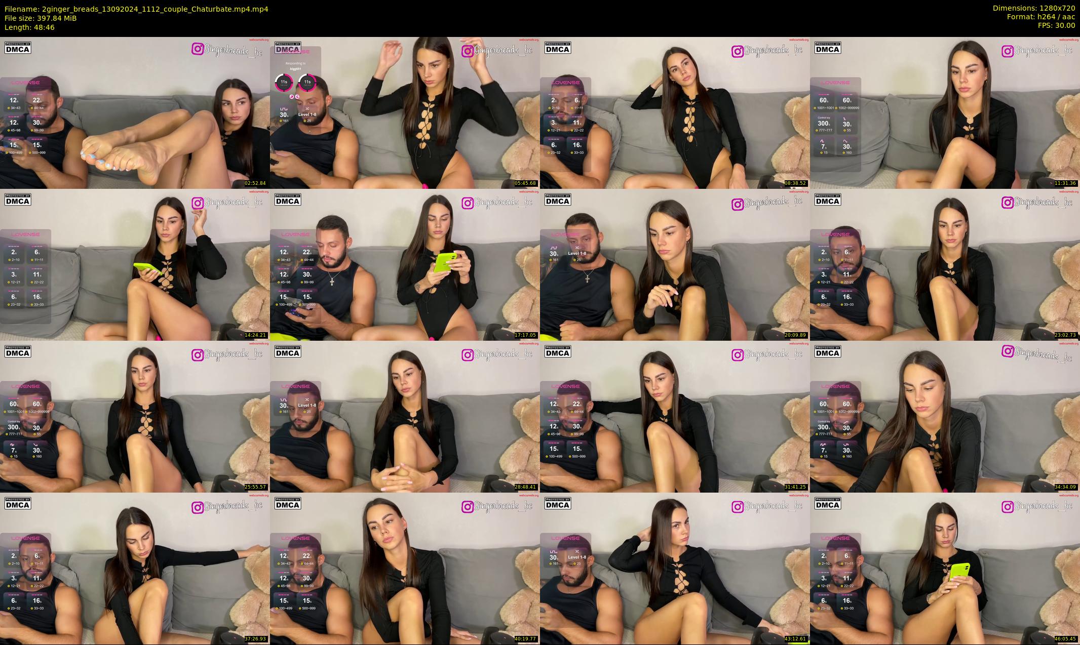 2ginger_breads — 49 minute Chaturbate couple cam show recording, 720p, Sep 13, 2024