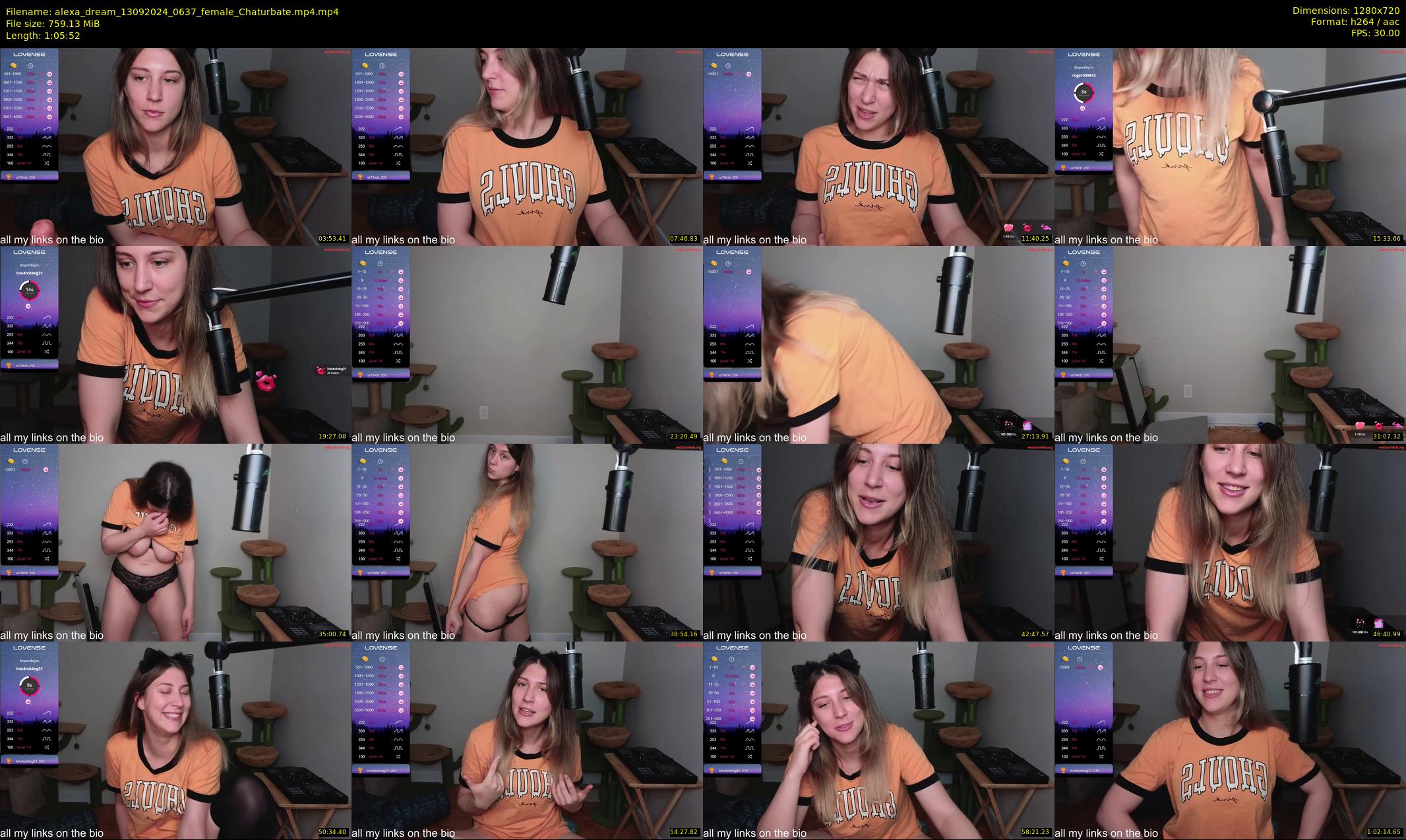 alexa_dream — 66 minute Chaturbate female cam show recording, 720p, Sep 13, 2024