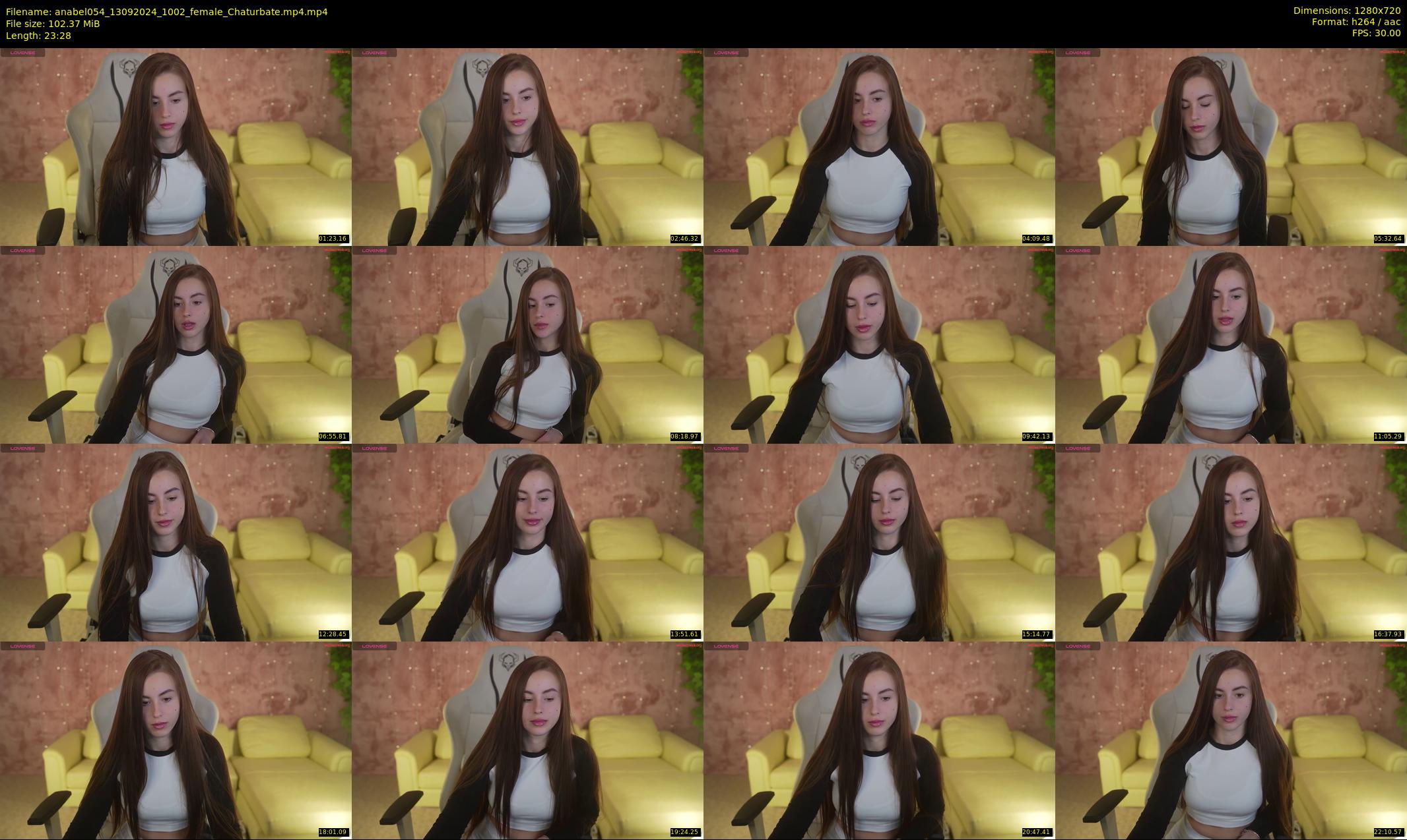 anabel054 — 24 minute Chaturbate female cam show recording, 720p, Sep 13, 2024