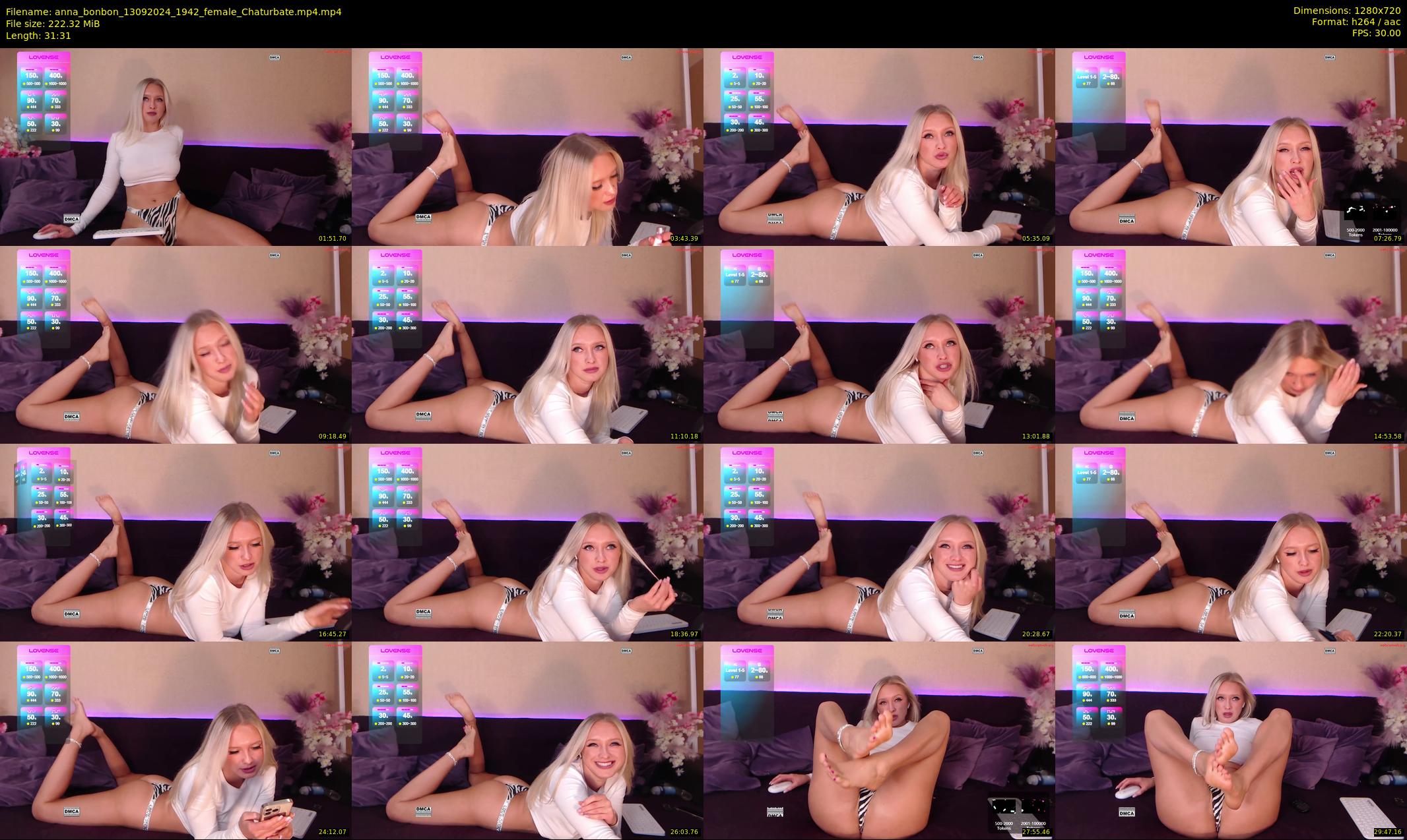 anna_bonbon — 32 minute Chaturbate female cam show recording, 720p, Sep 13, 2024