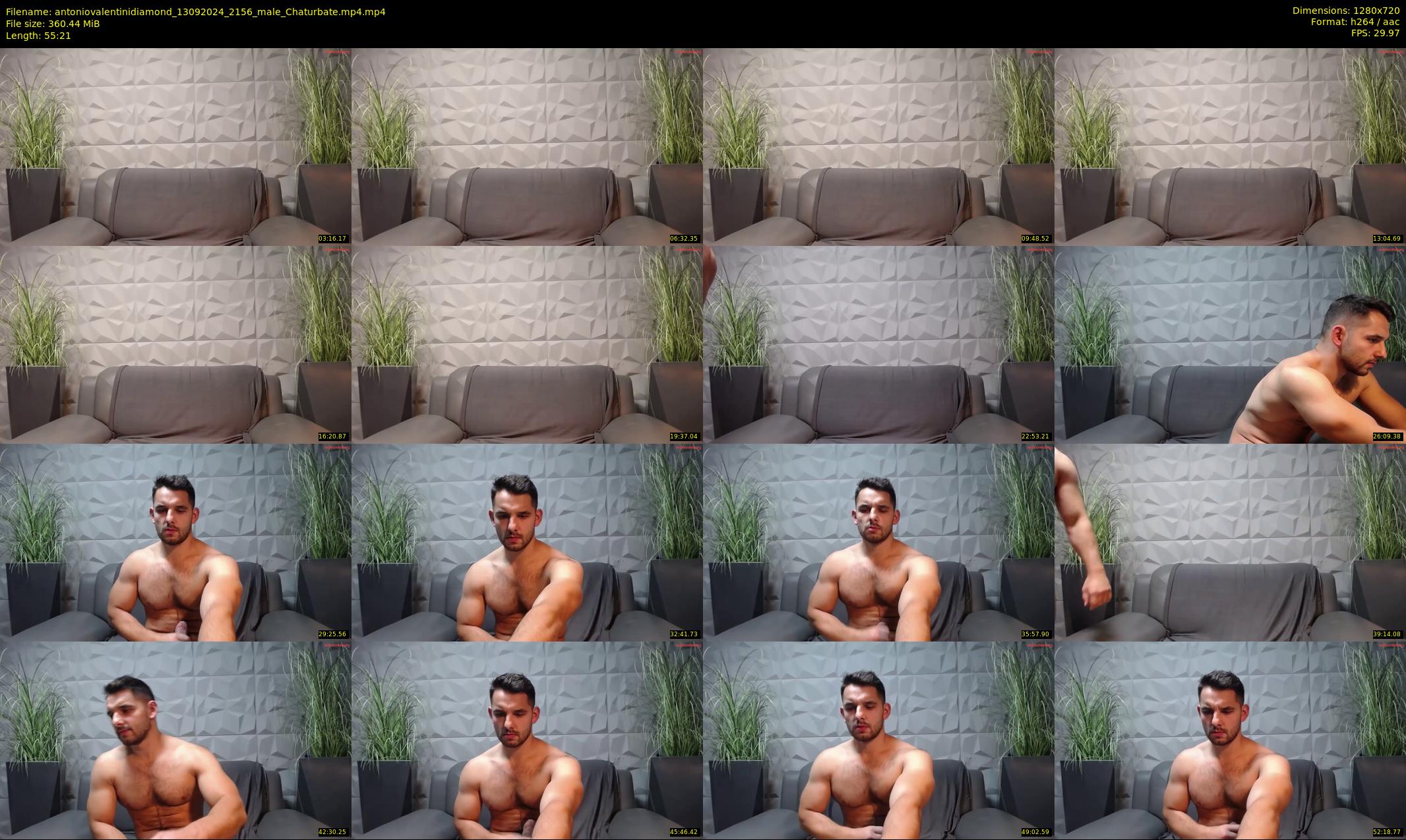 antoniovalentinidiamond — 56 minute Chaturbate male cam show recording, 720p, Sep 13, 2024
