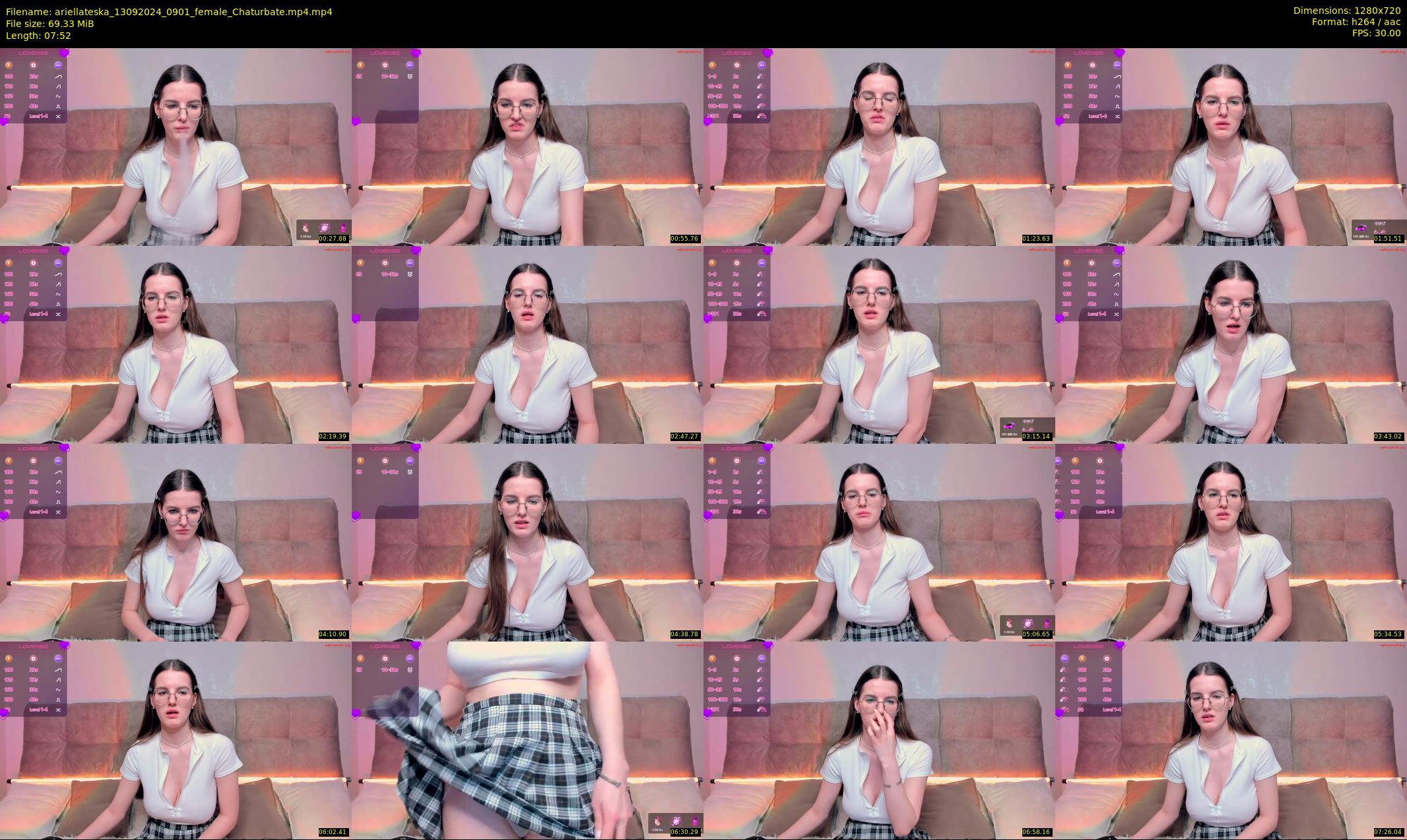 ariellateska — 8 minute Chaturbate female cam show recording, 720p, Sep 13, 2024
