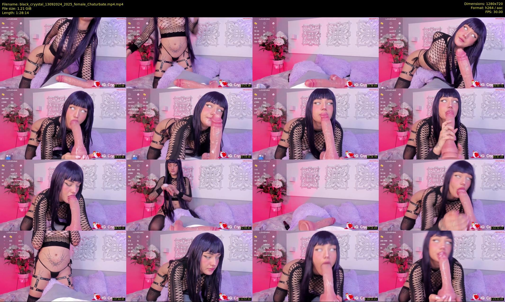 black_cryystal — 89 minute Chaturbate female cam show recording, 720p, Sep 13, 2024