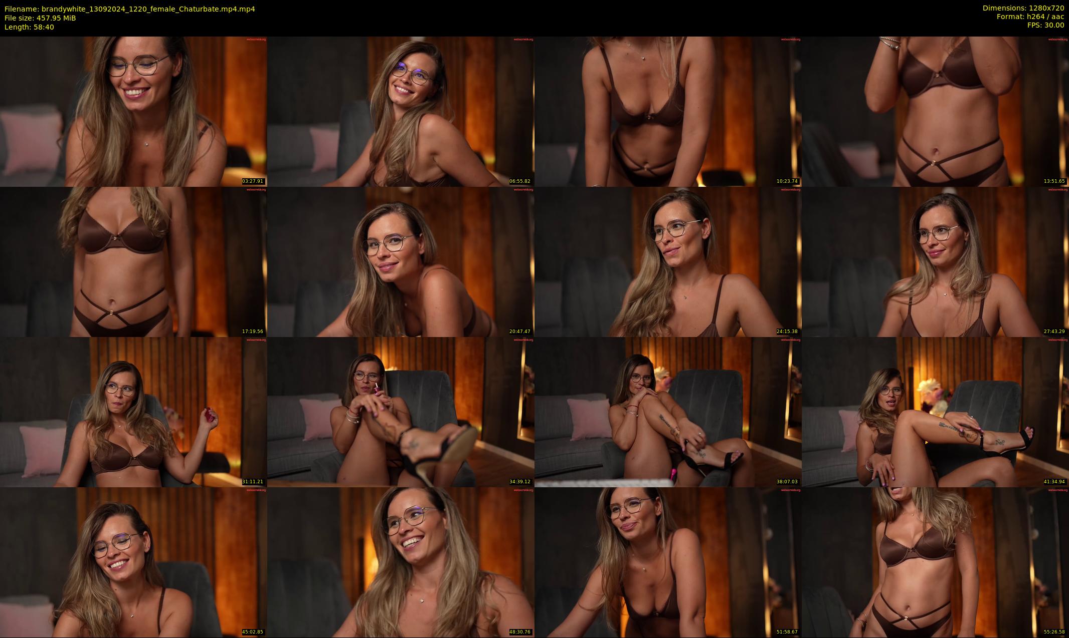 brandywhite — 59 minute Chaturbate female cam show recording, 720p, Sep 13, 2024