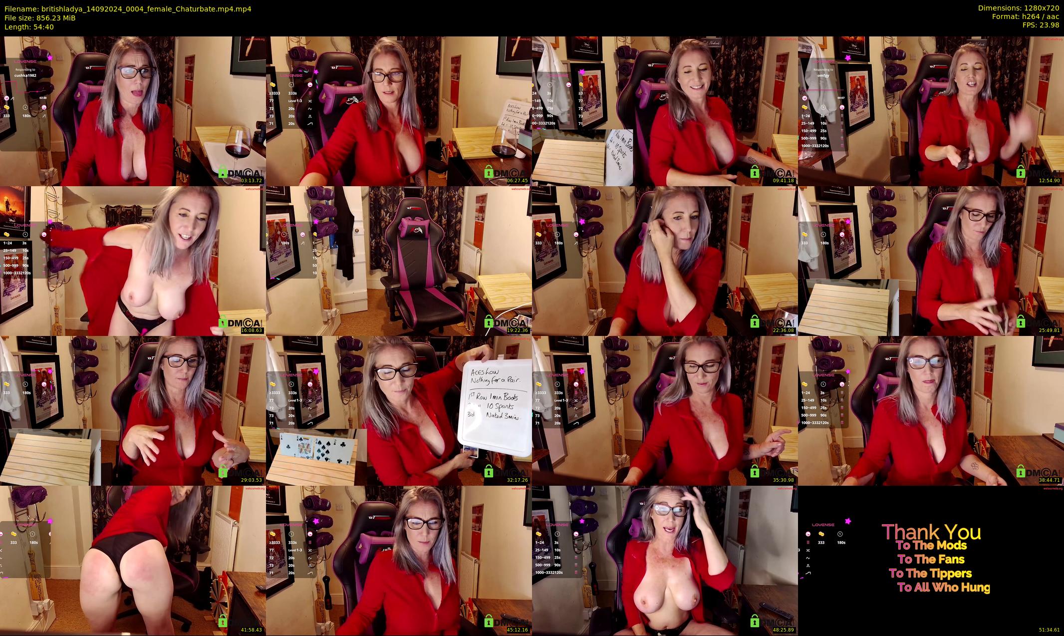 britishladya — 55 minute Chaturbate female cam show recording, 720p, Sep 14, 2024