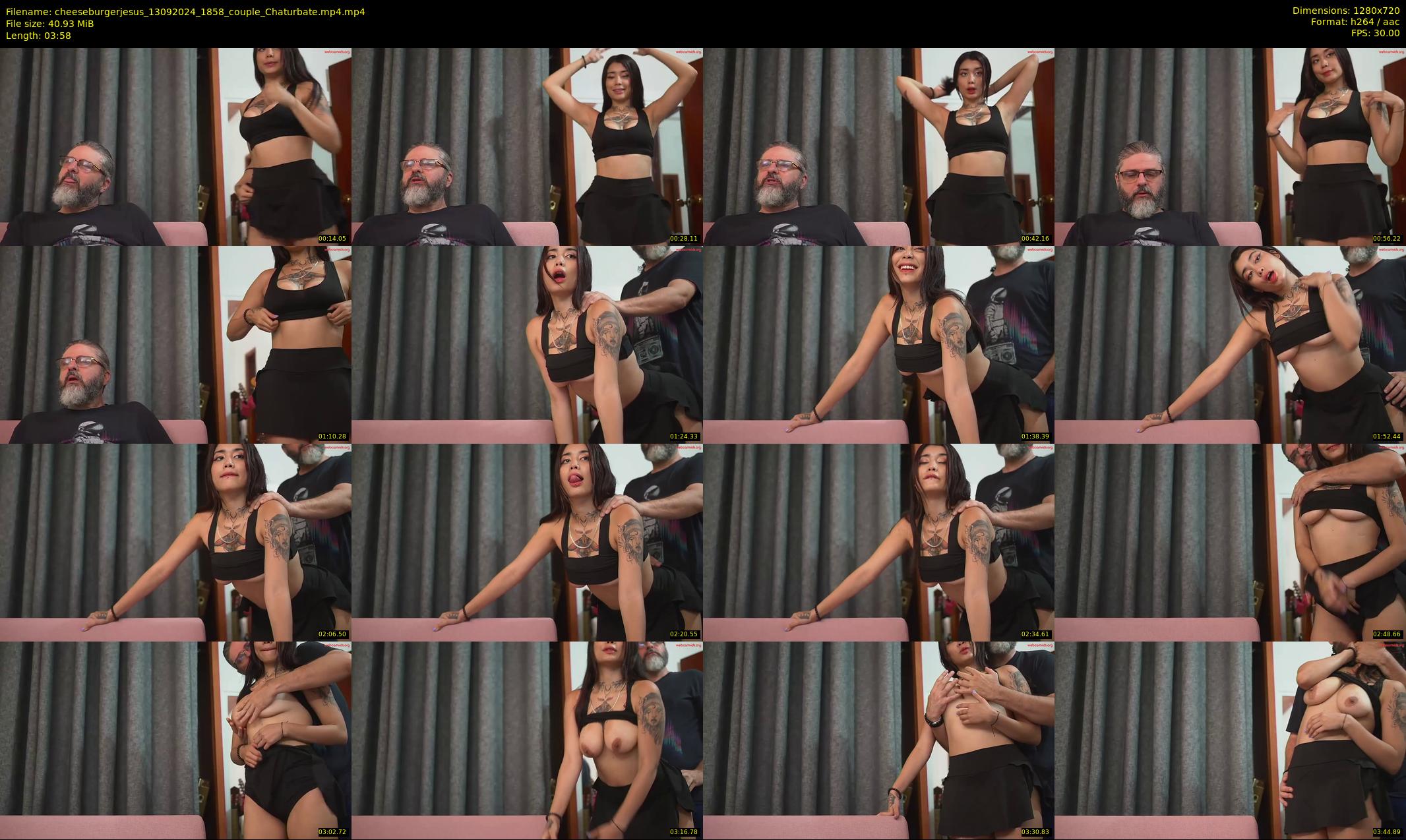 cheeseburgerjesus — 4 minute Chaturbate couple cam show recording, 720p, Sep 13, 2024