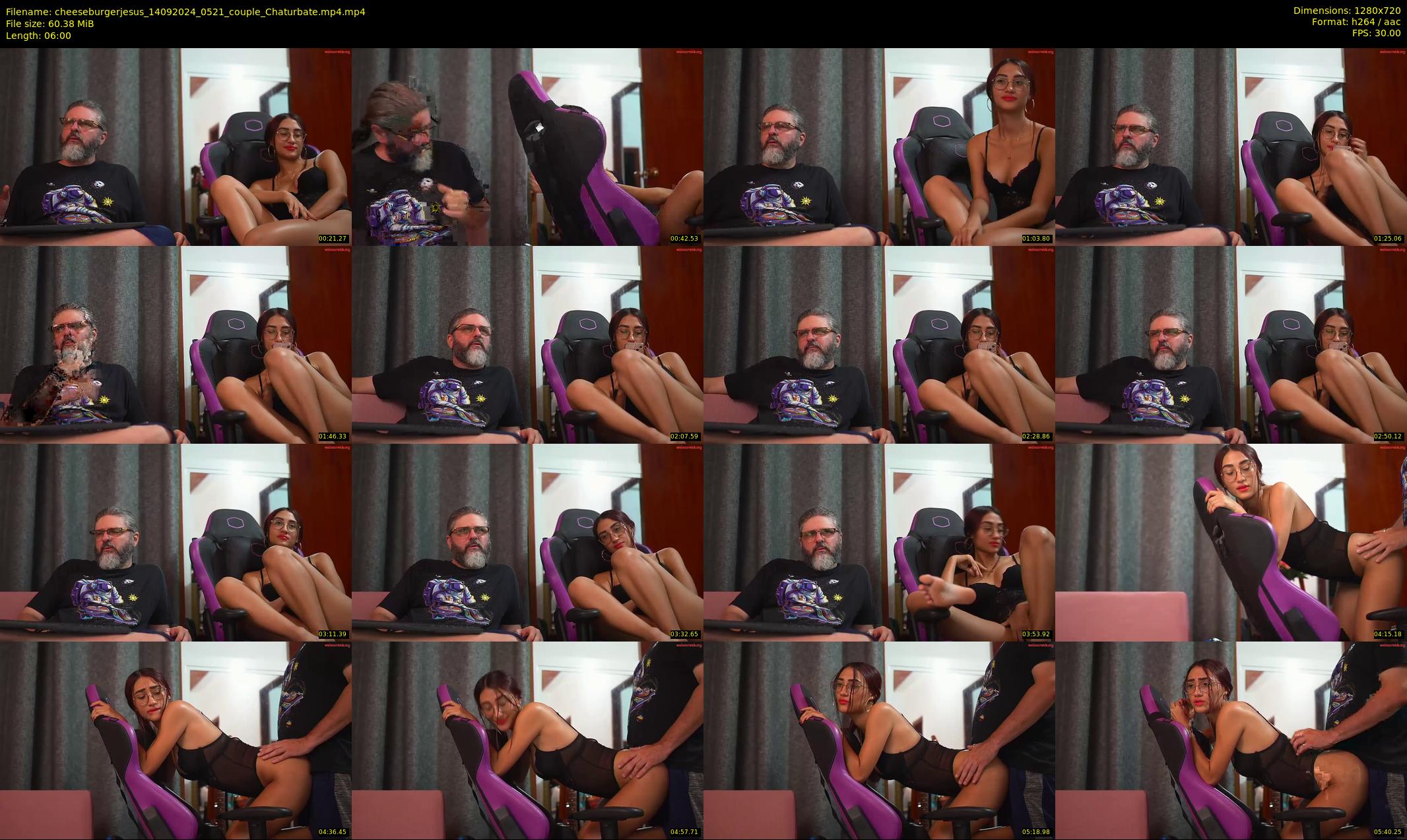 cheeseburgerjesus — 6 minute Chaturbate couple cam show recording, 720p, Sep 14, 2024