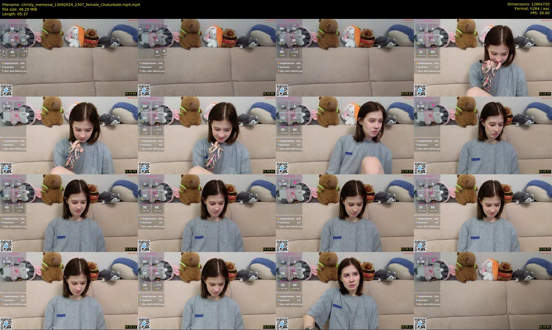 christy_memeow — 6 minute Chaturbate female cam show recording, 720p, Sep 13, 2024