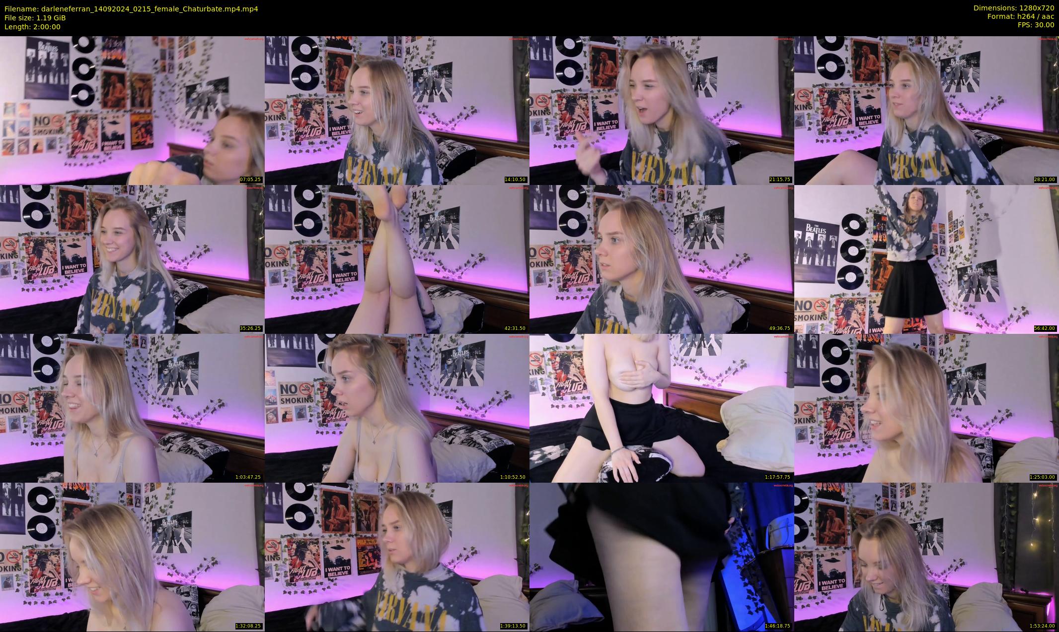 darleneferran — 120 minute Chaturbate female cam show recording, 720p, Sep 14, 2024