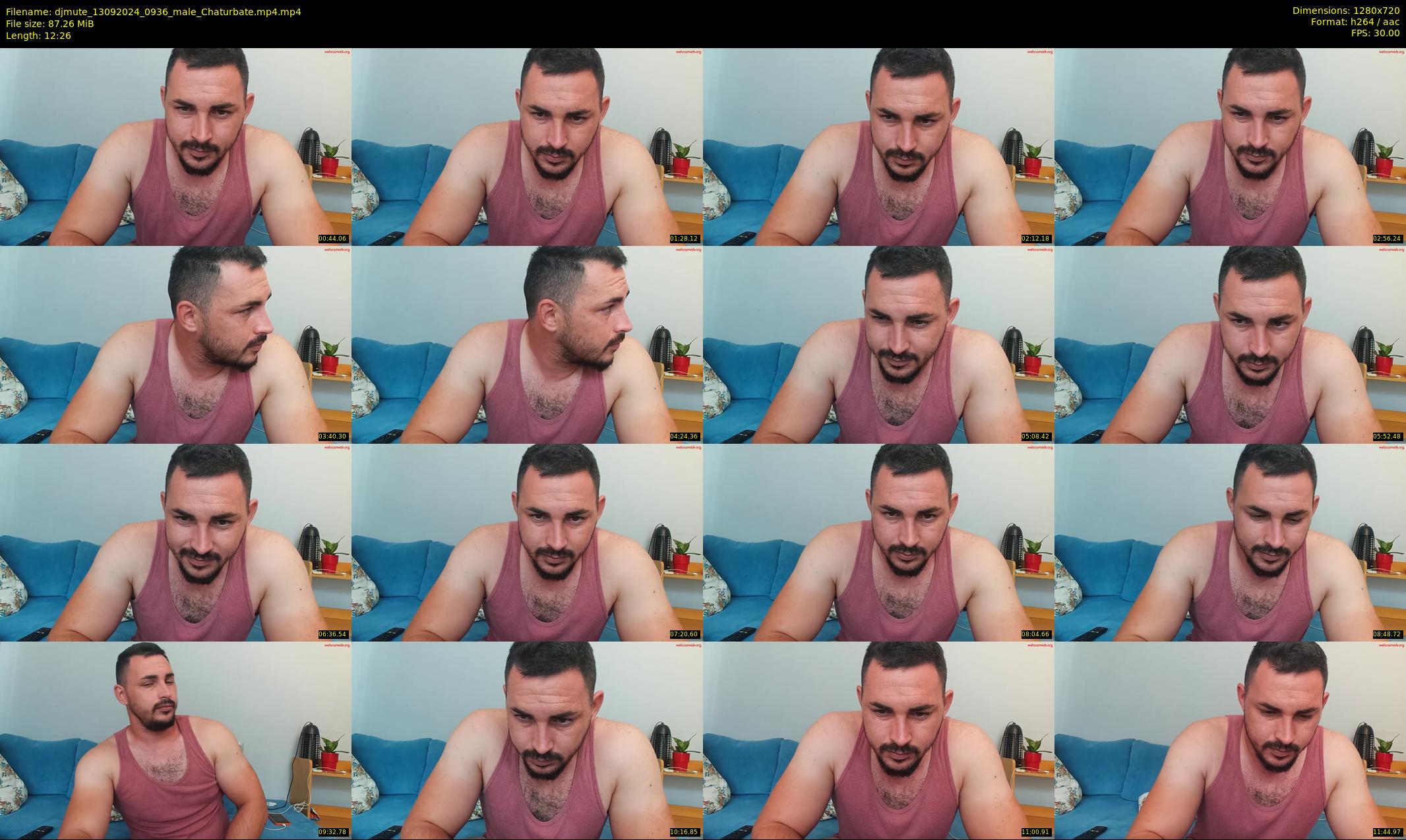 djmute — 13 minute Chaturbate male cam show recording, 720p, Sep 13, 2024