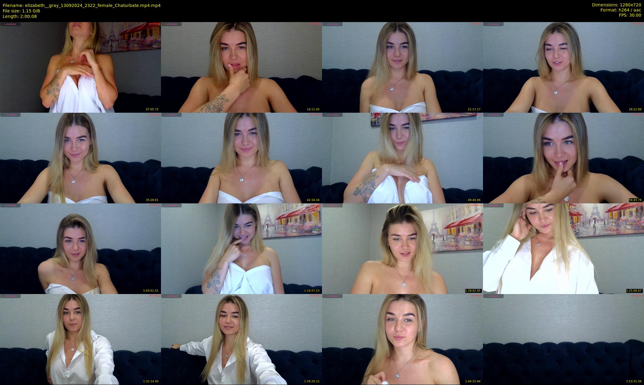 elizabeth__gray — 121 minute Chaturbate female cam show recording, 720p, Sep 13, 2024