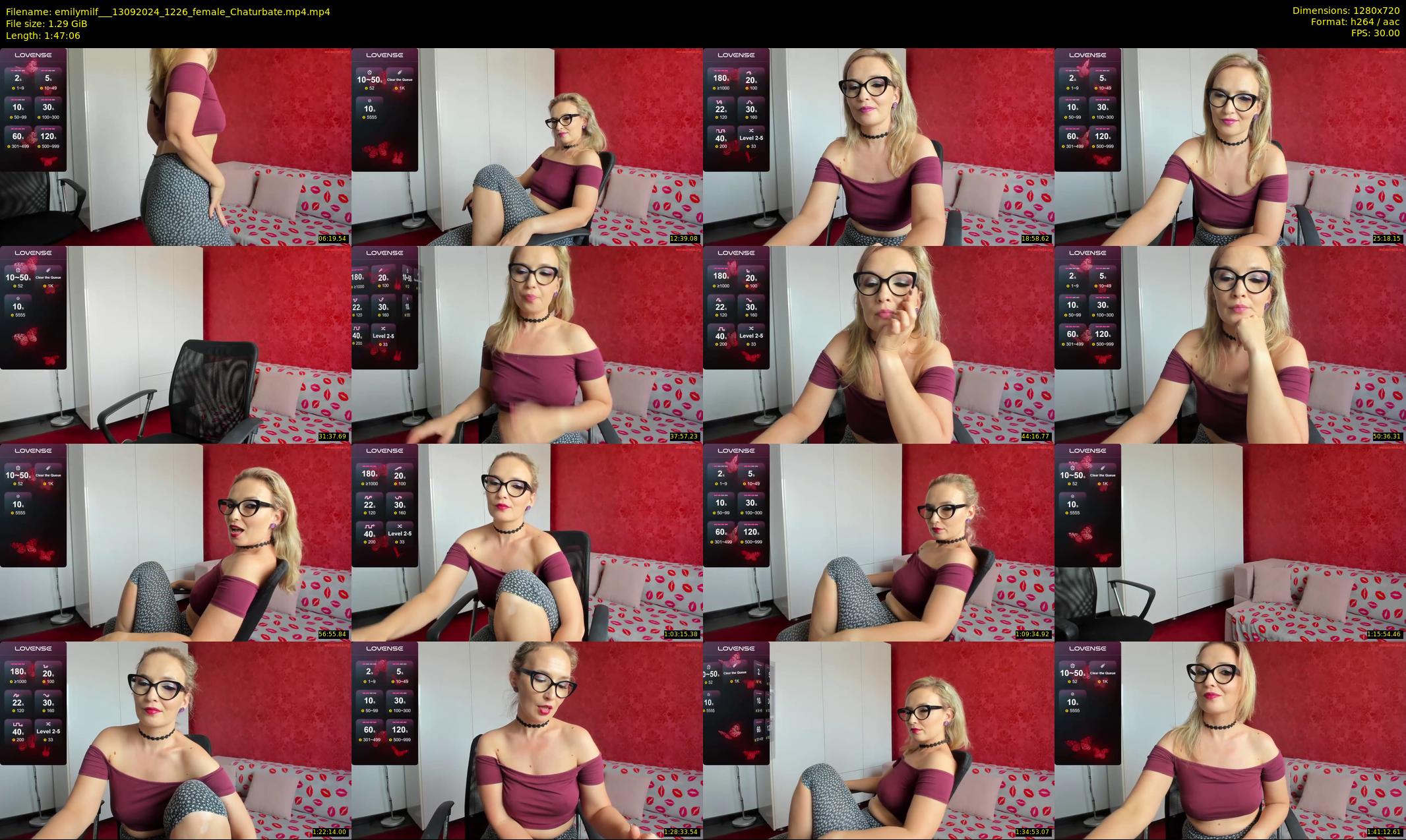 emilymilf__ — 108 minute Chaturbate female cam show recording, 720p, Sep 13, 2024