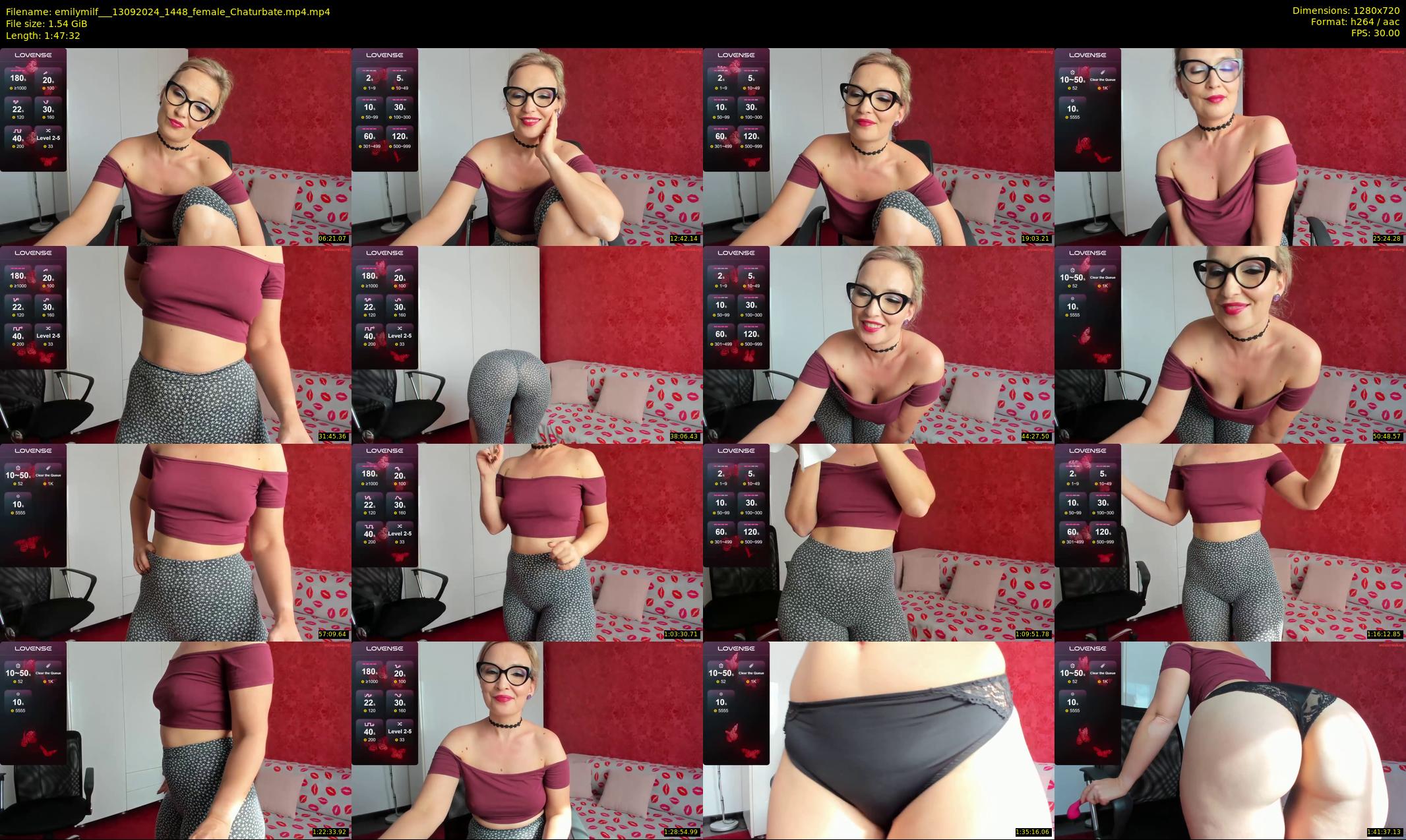 emilymilf__ — 108 minute Chaturbate female cam show recording, 720p, Sep 13, 2024