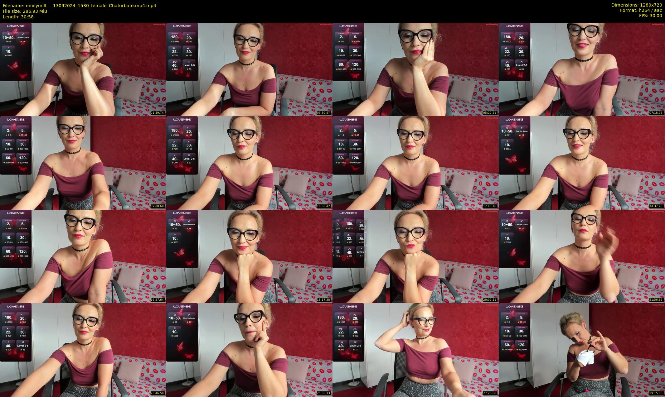 emilymilf__ — 31 minute Chaturbate female cam show recording, 720p, Sep 13, 2024