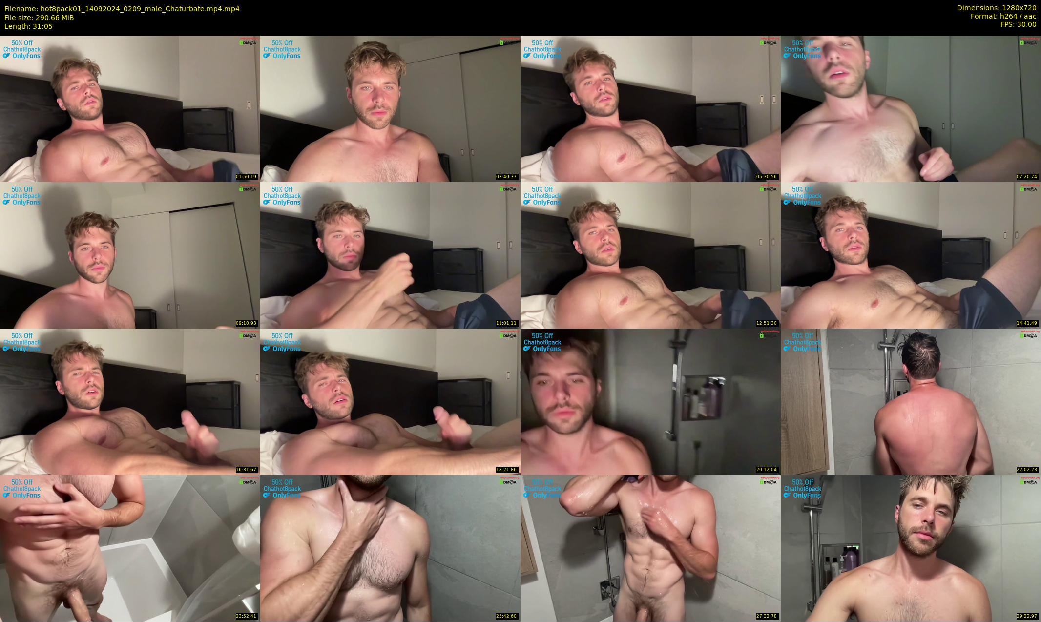 hot8pack01 — 32 minute Chaturbate male cam show recording, 720p, Sep 14, 2024
