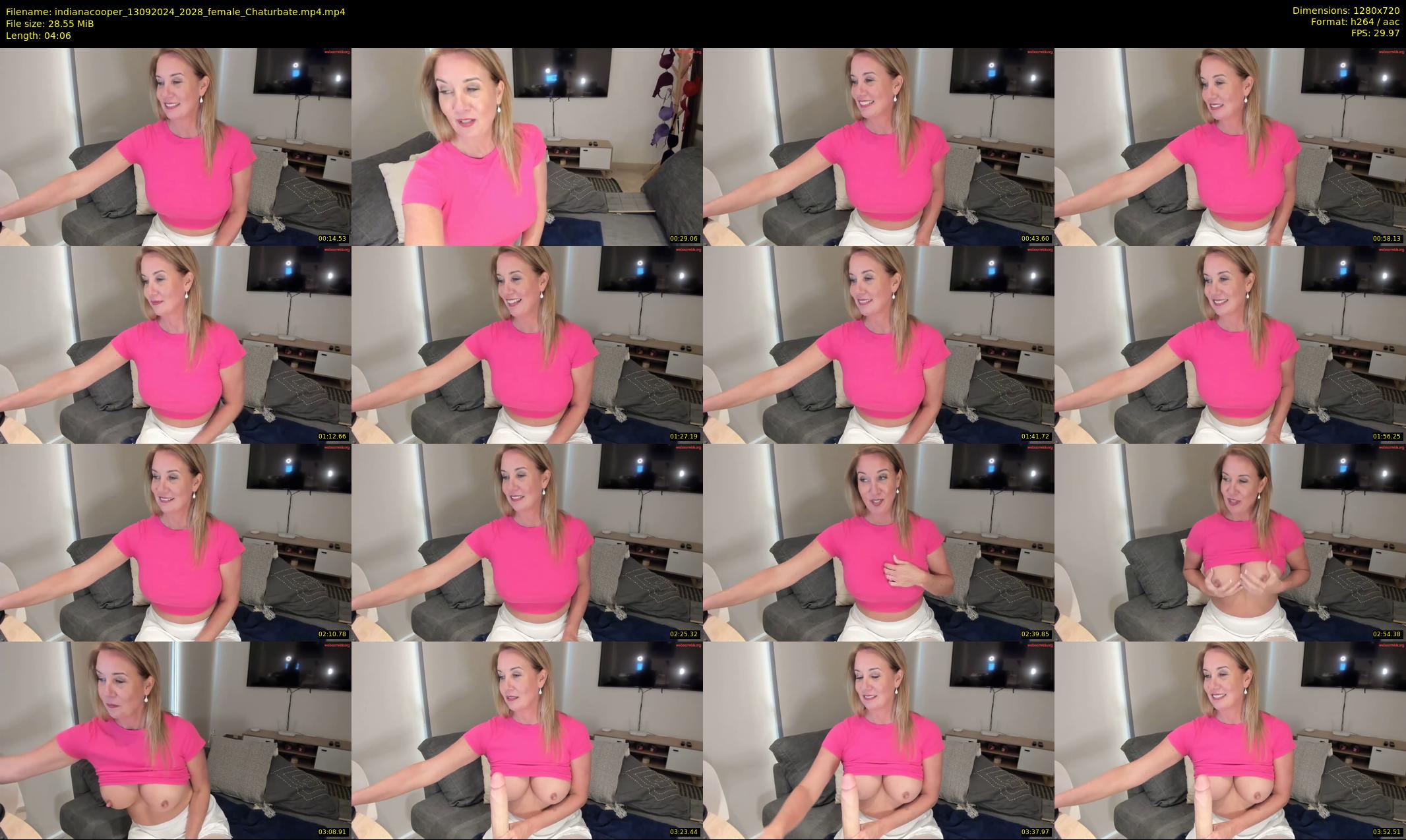 indianacooper — 5 minute Chaturbate female cam show recording, 720p, Sep 13, 2024