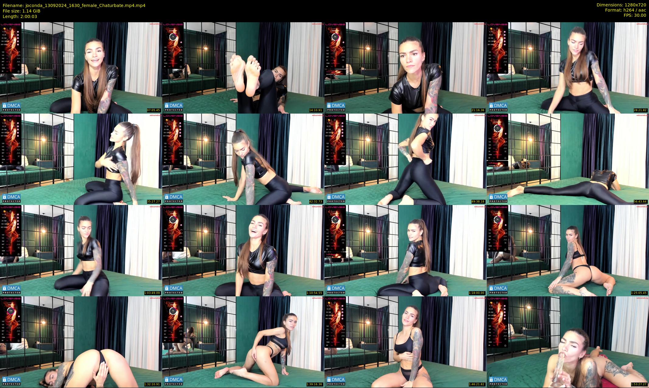 joconda — 121 minute Chaturbate female cam show recording, 720p, Sep 13, 2024