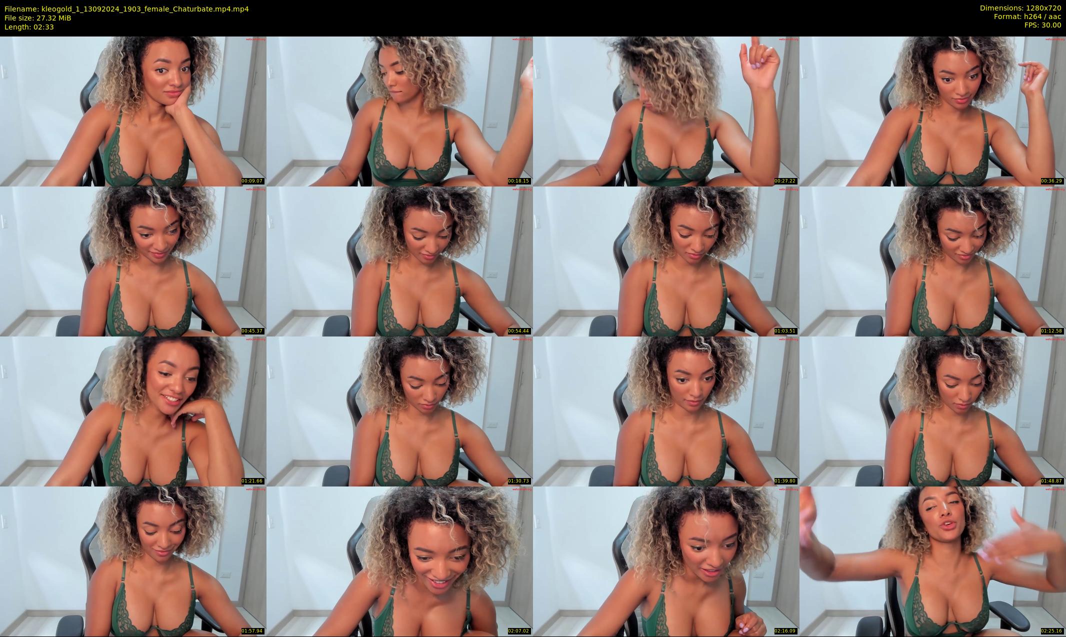 kleogold_1 — 3 minute Chaturbate female cam show recording, 720p, Sep 13, 2024