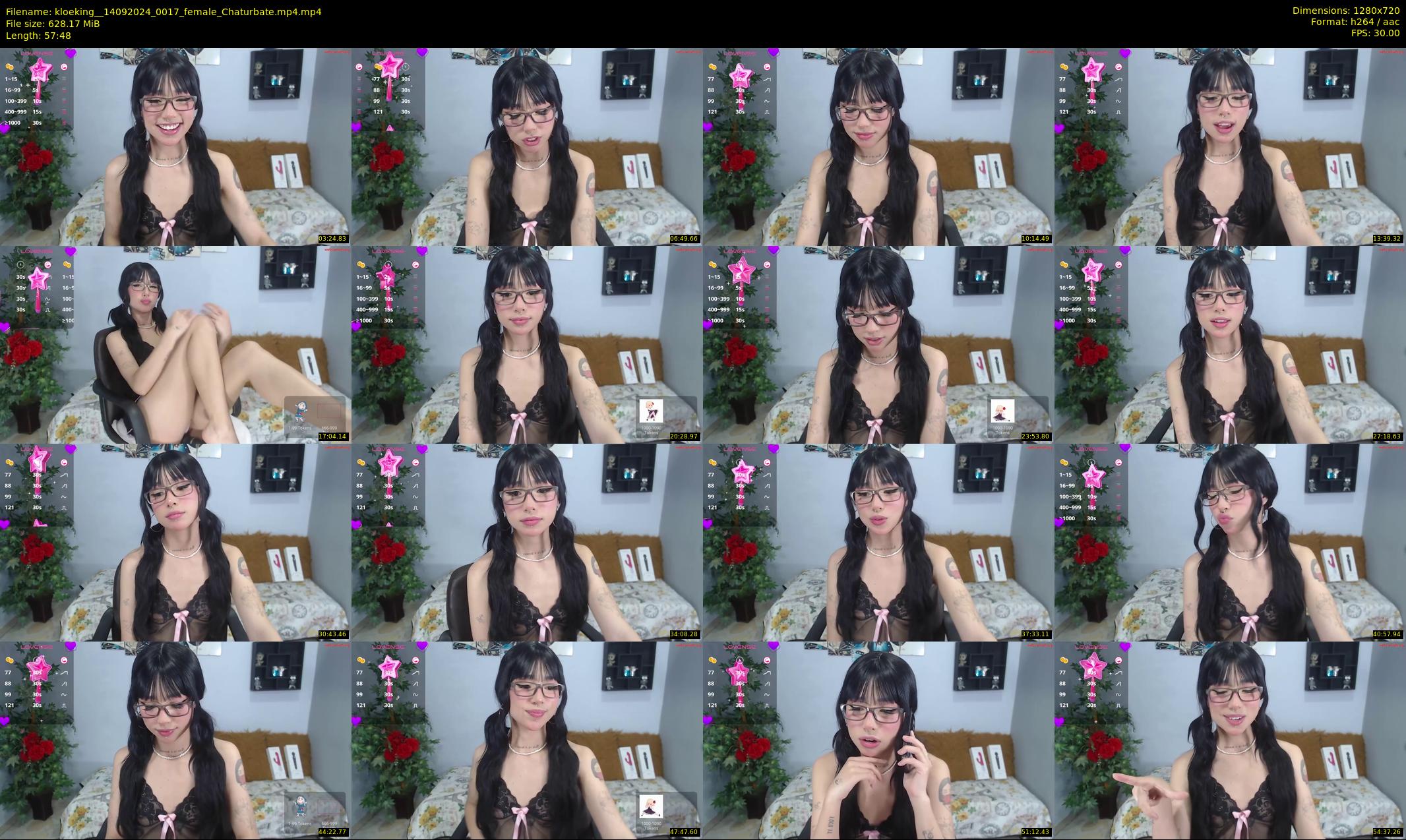 kloeking_ — 58 minute Chaturbate female cam show recording, 720p, Sep 14, 2024