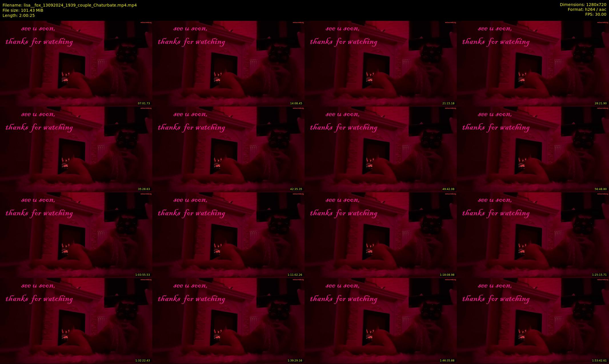 lisa__fox — 121 minute Chaturbate female cam show recording, 720p, Sep 13, 2024