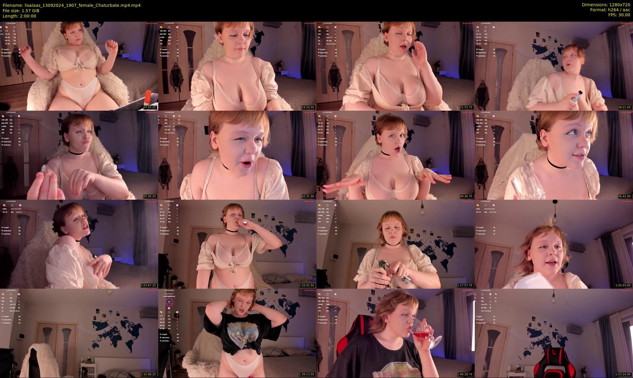 lisalaas — 120 minute Chaturbate female cam show recording, 720p, Sep 13, 2024