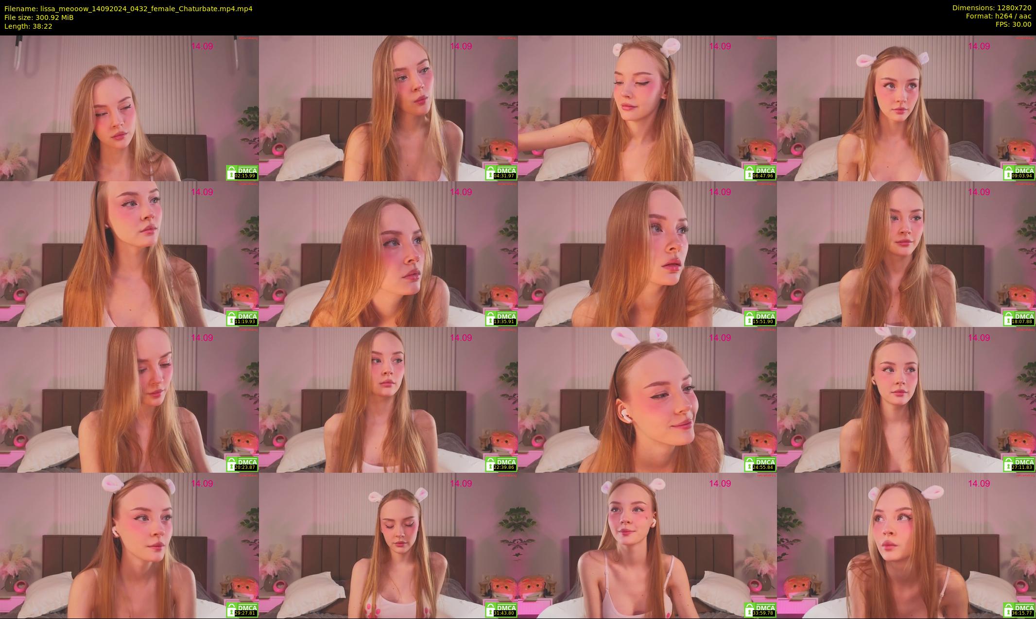 lissa_meooow — 39 minute Chaturbate female cam show recording, 720p, Sep 14, 2024