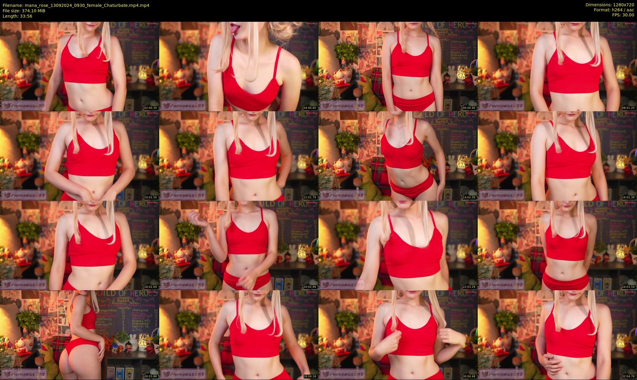 mana_rose — 34 minute Chaturbate female cam show recording, 720p, Sep 13, 2024